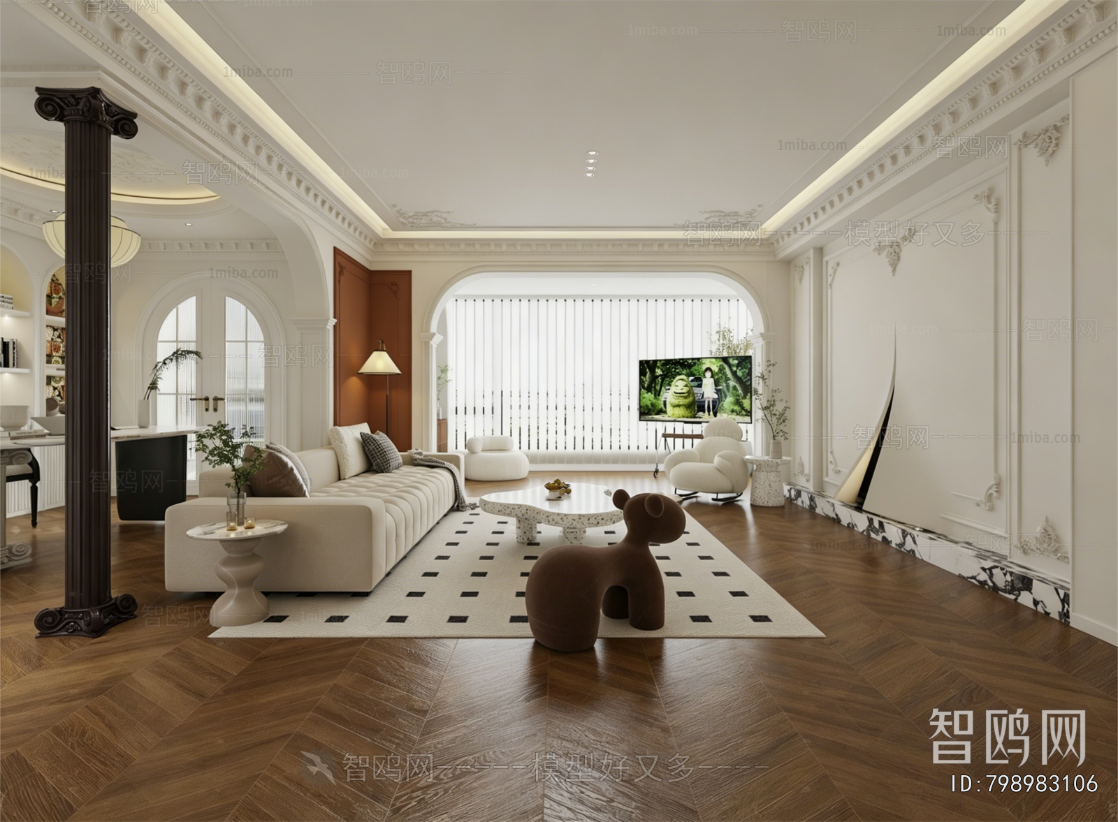 French Style A Living Room