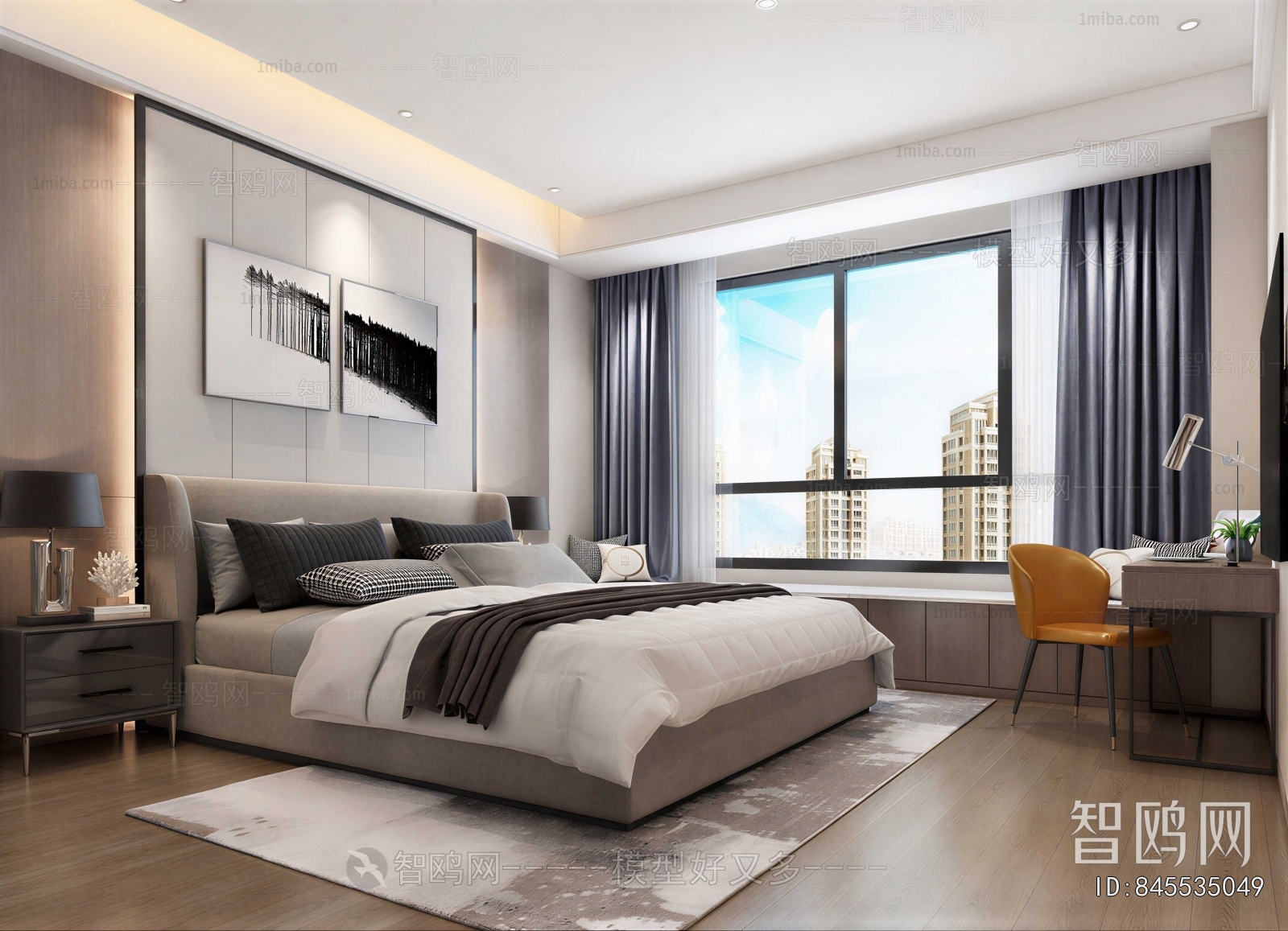New Chinese Style Bedroom