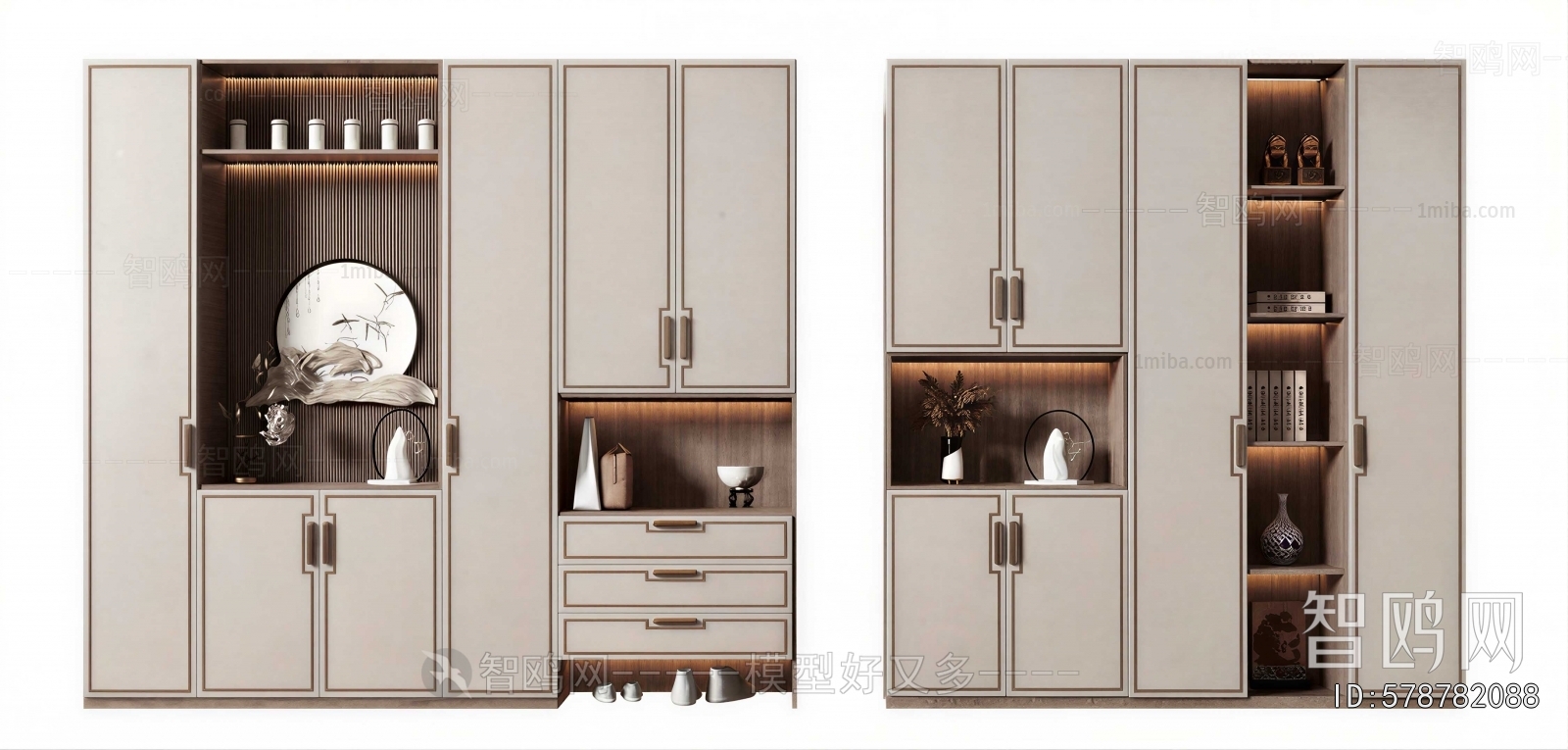New Chinese Style Shoe Cabinet