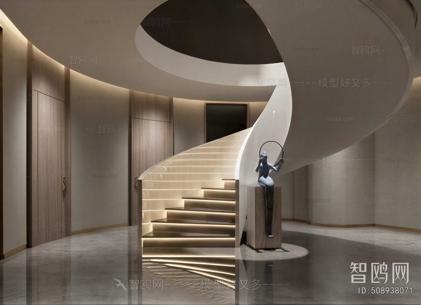 Modern Rotating Staircase