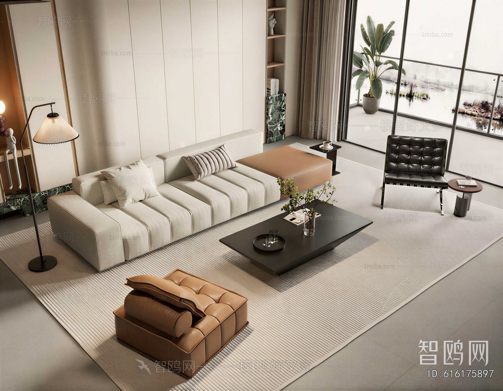 New Chinese Style Sofa Combination