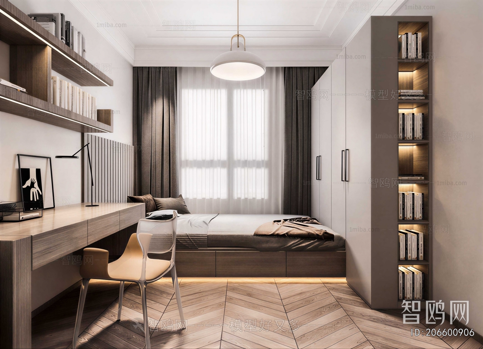 New Chinese Style Bedroom