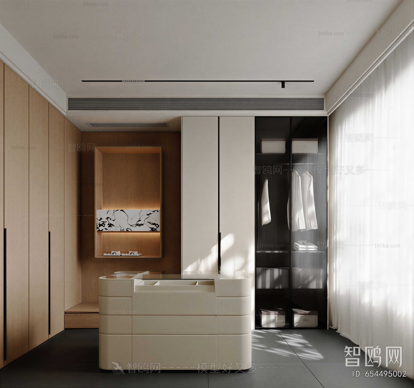 Modern Clothes Storage Area