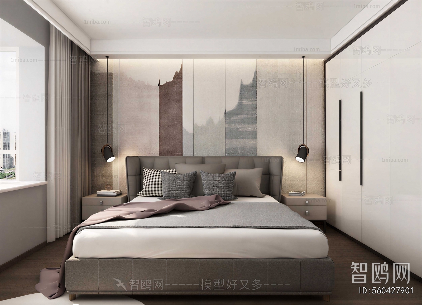 New Chinese Style Bedroom