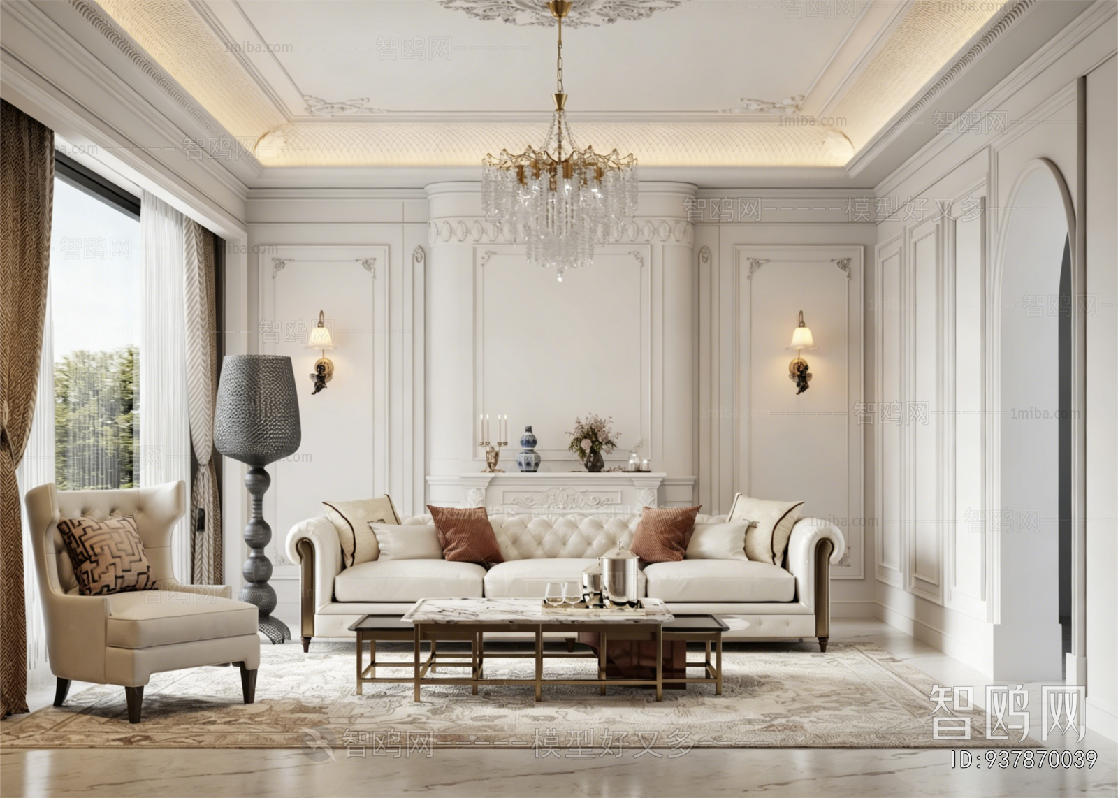 American Style A Living Room