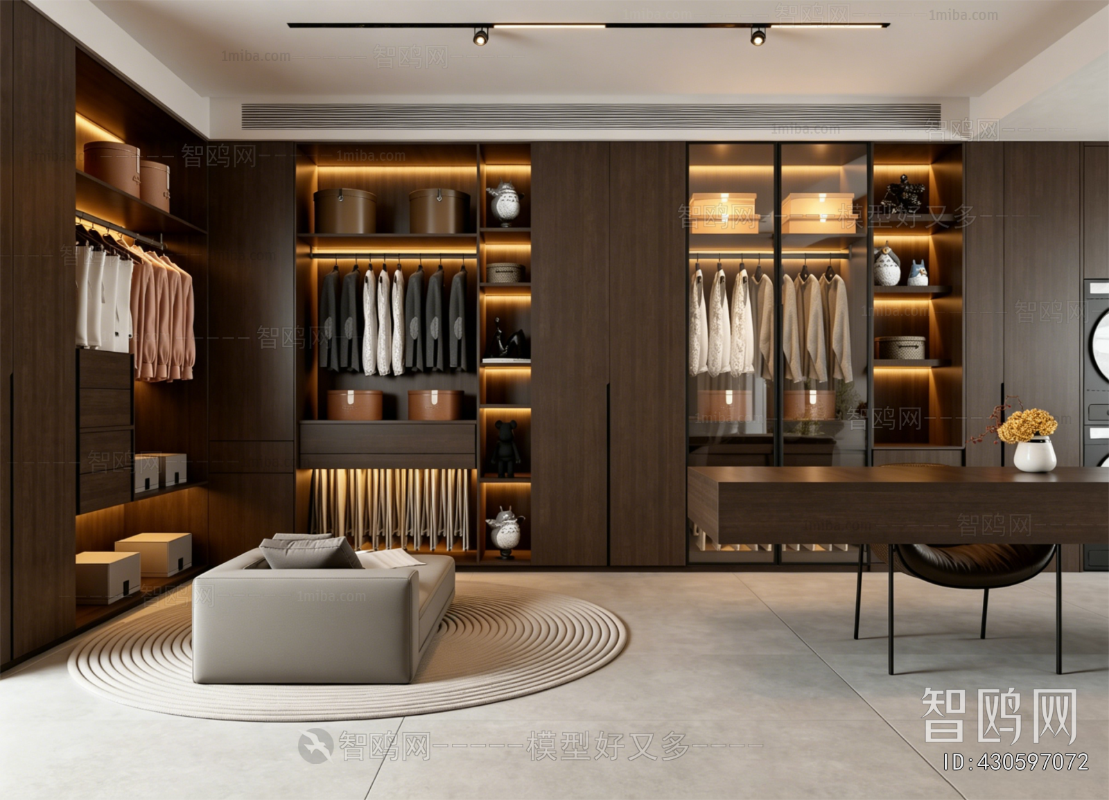 Modern Clothes Storage Area