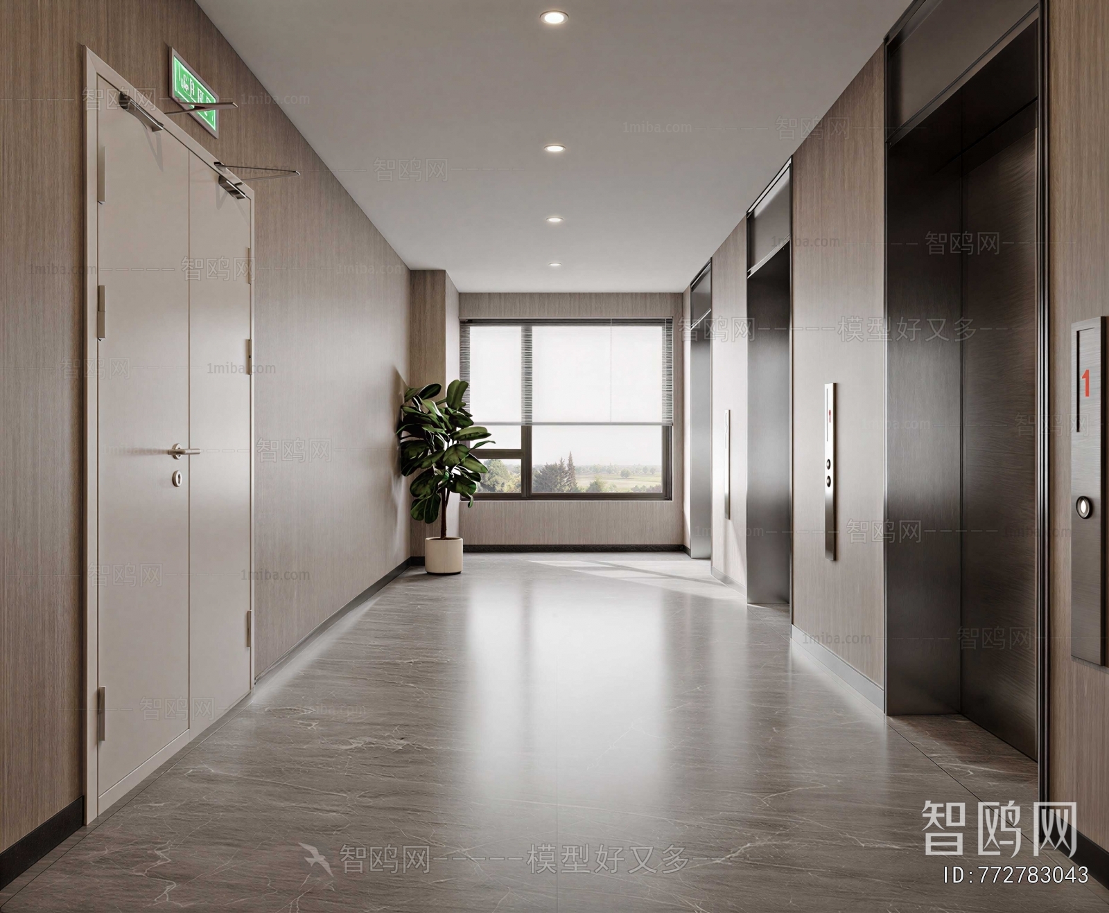 Modern Corridor/elevator Hall