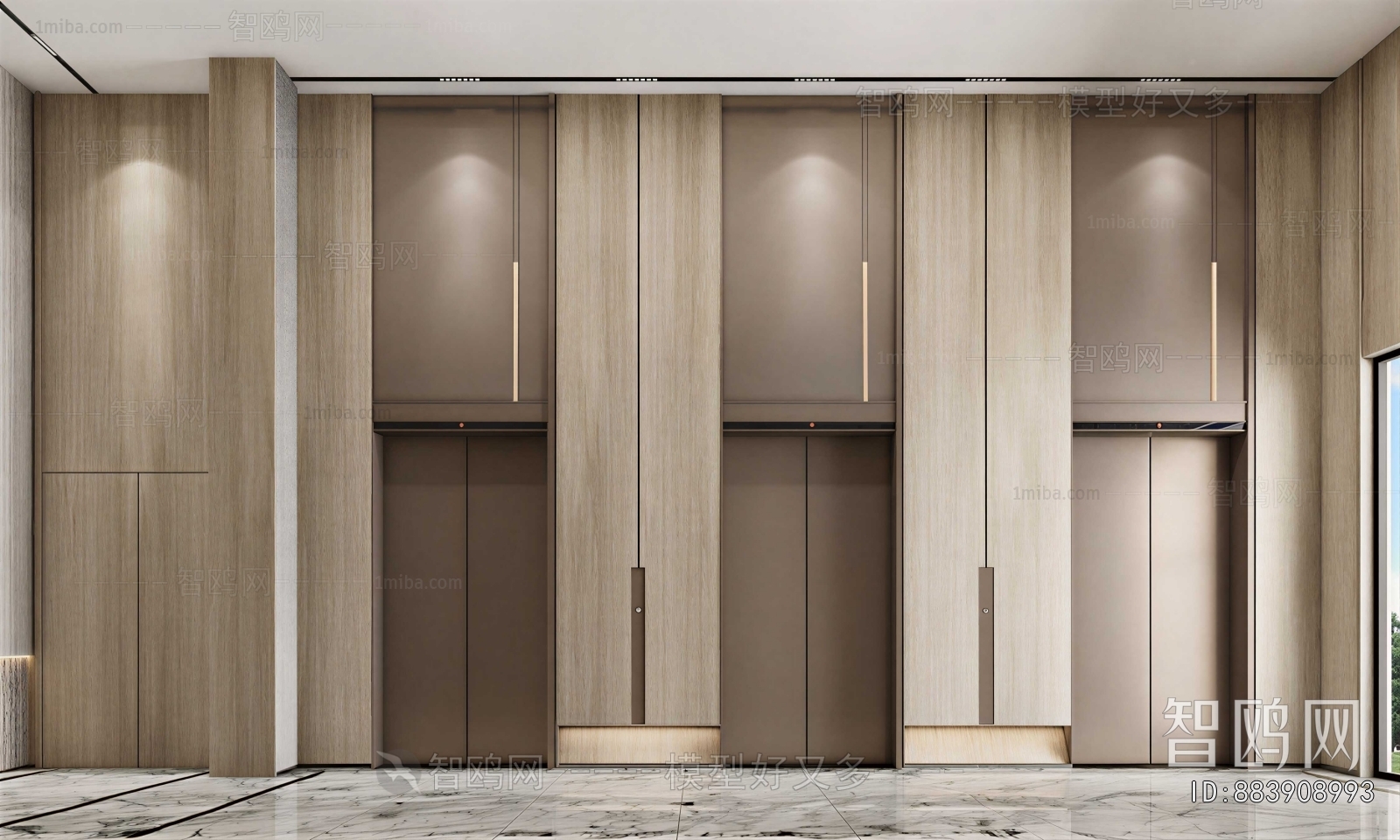 Modern Office Elevator Hall