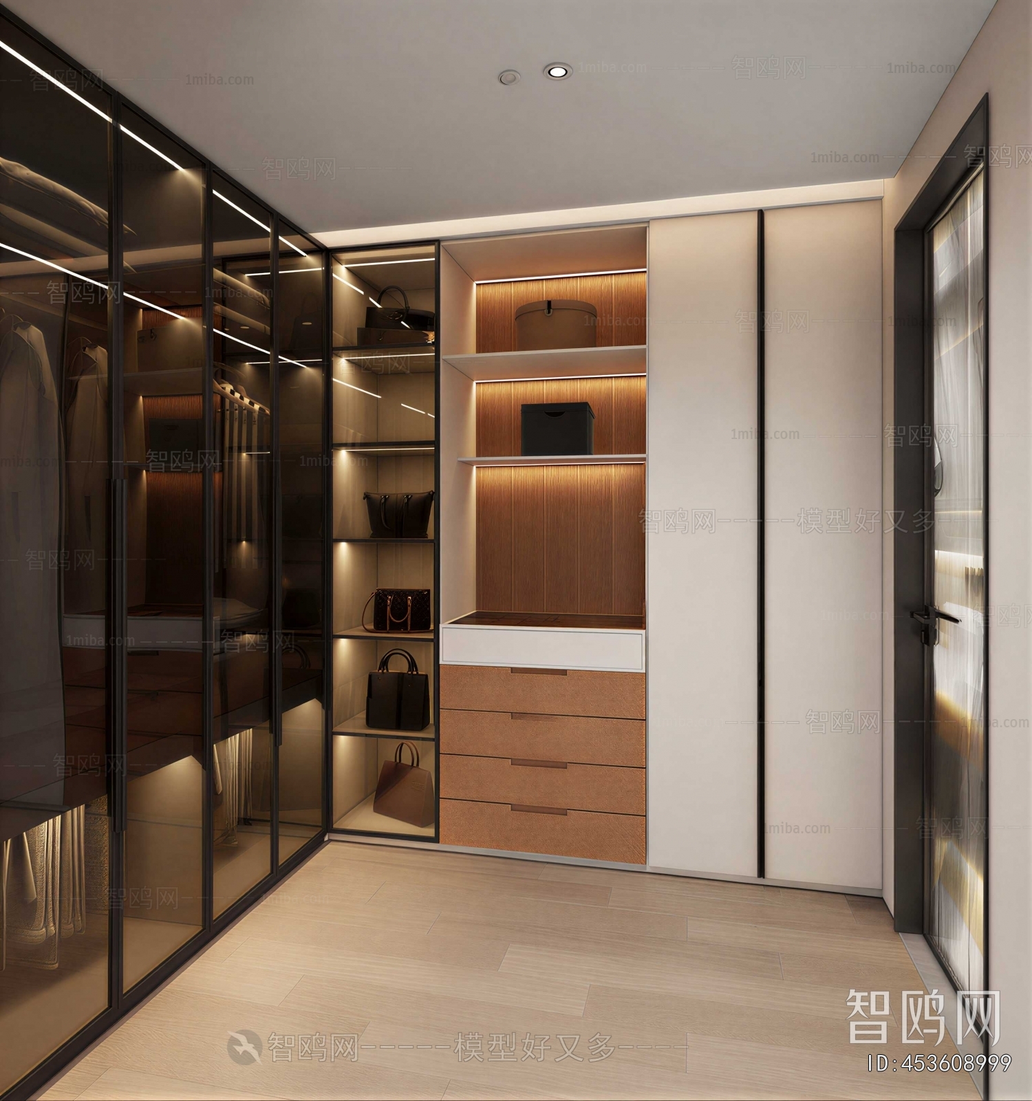 Modern Clothes Storage Area