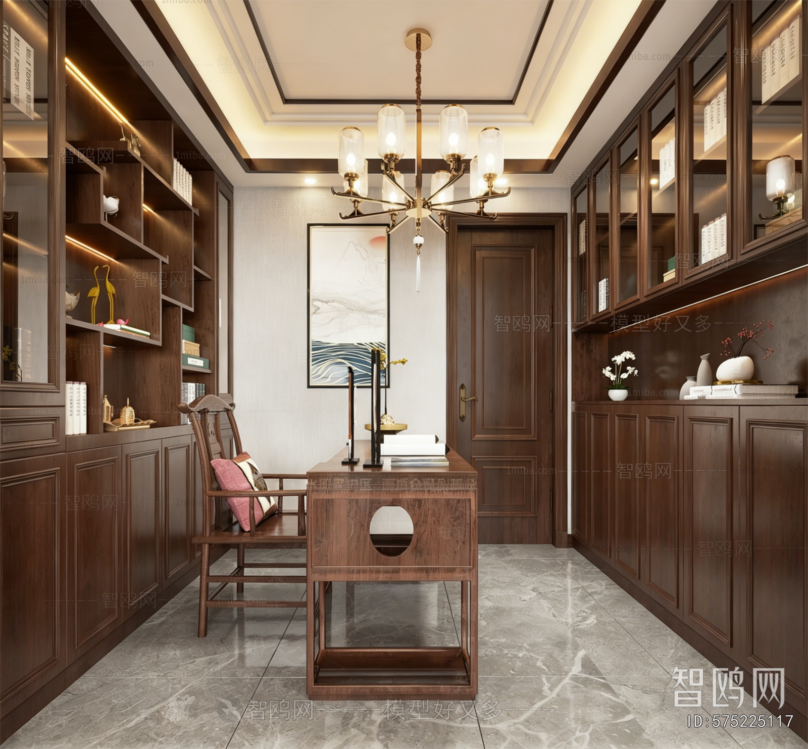 New Chinese Style Study Space