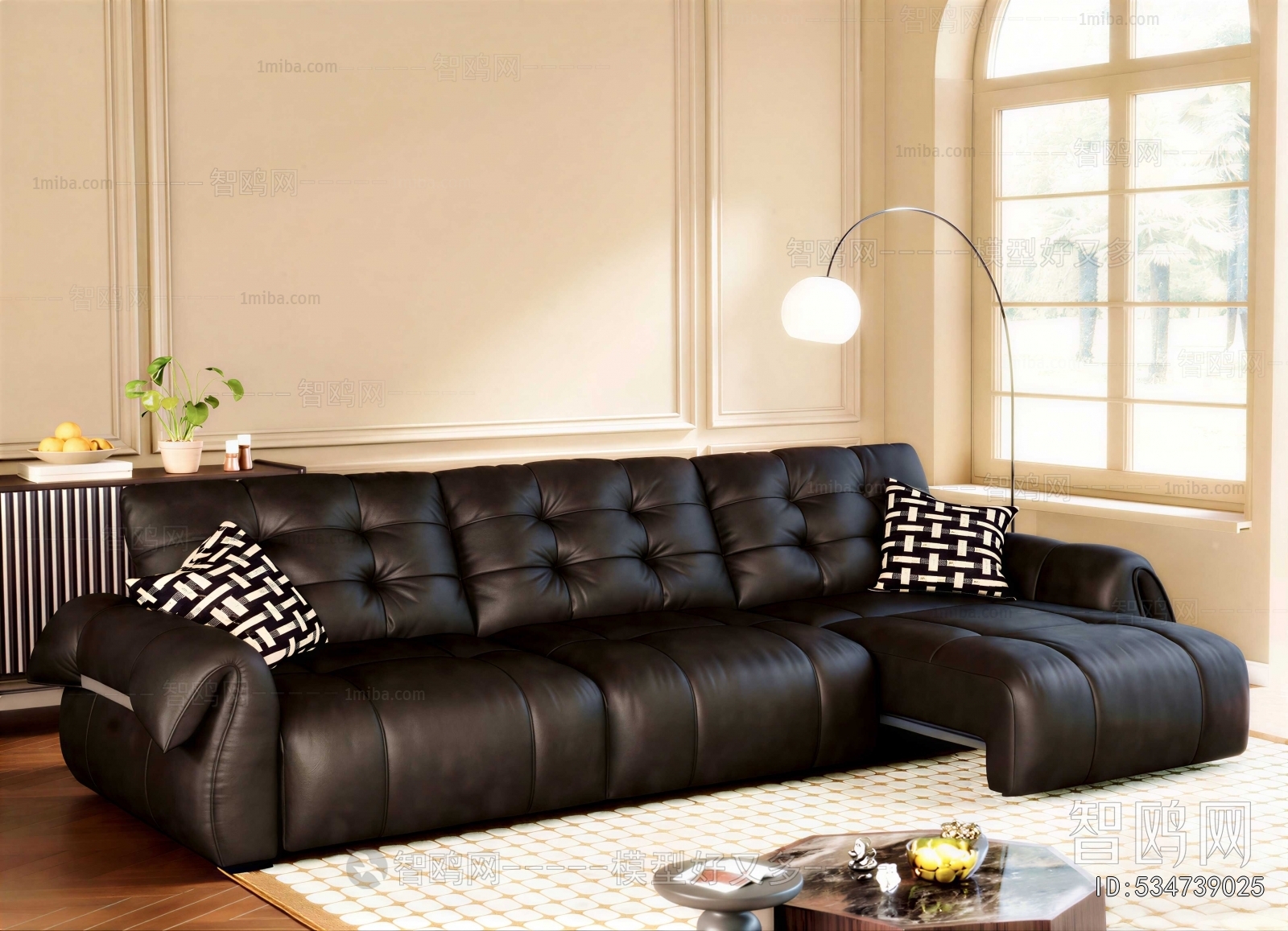 Modern Three-seat Sofa