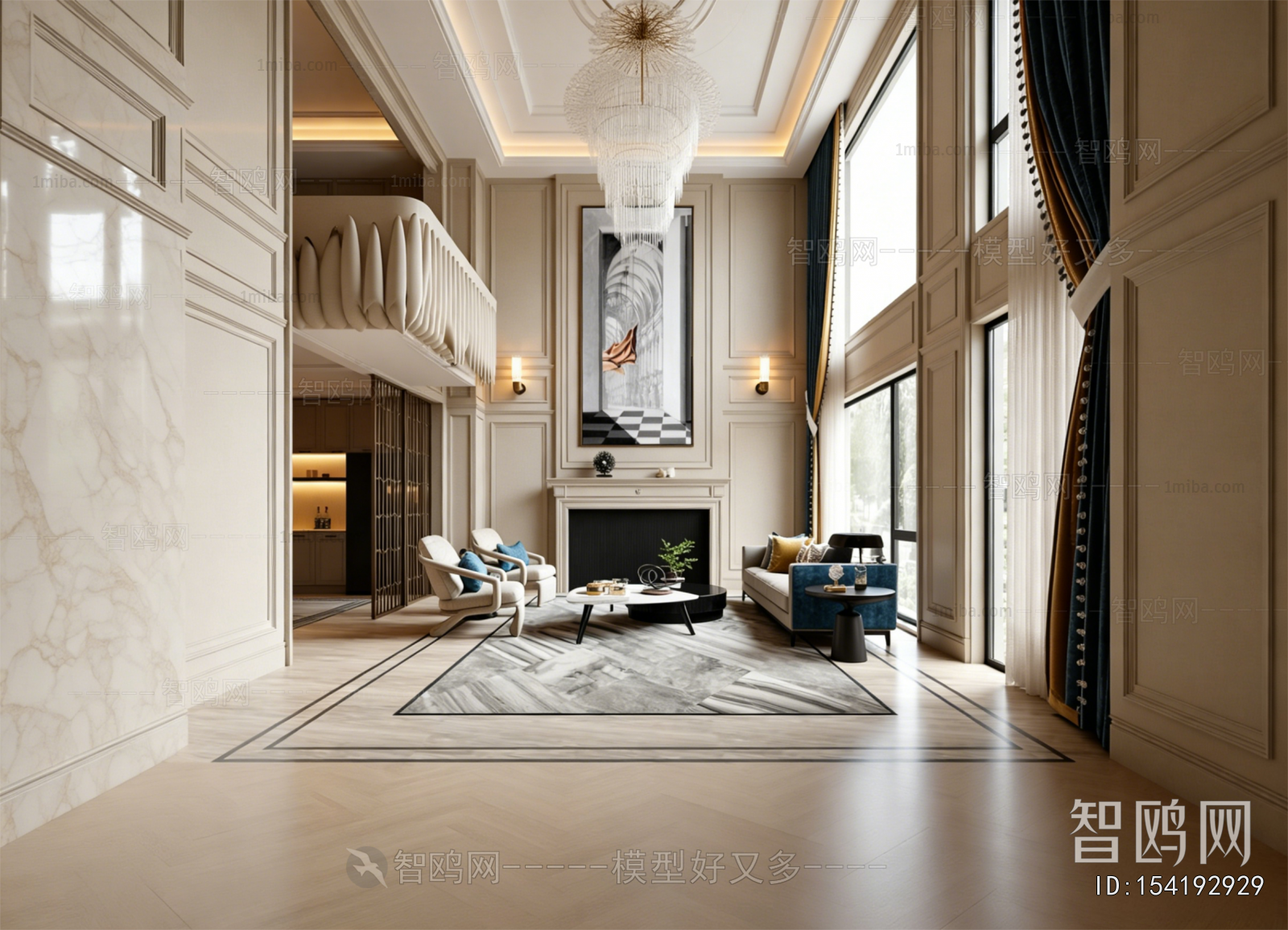 American Style A Living Room