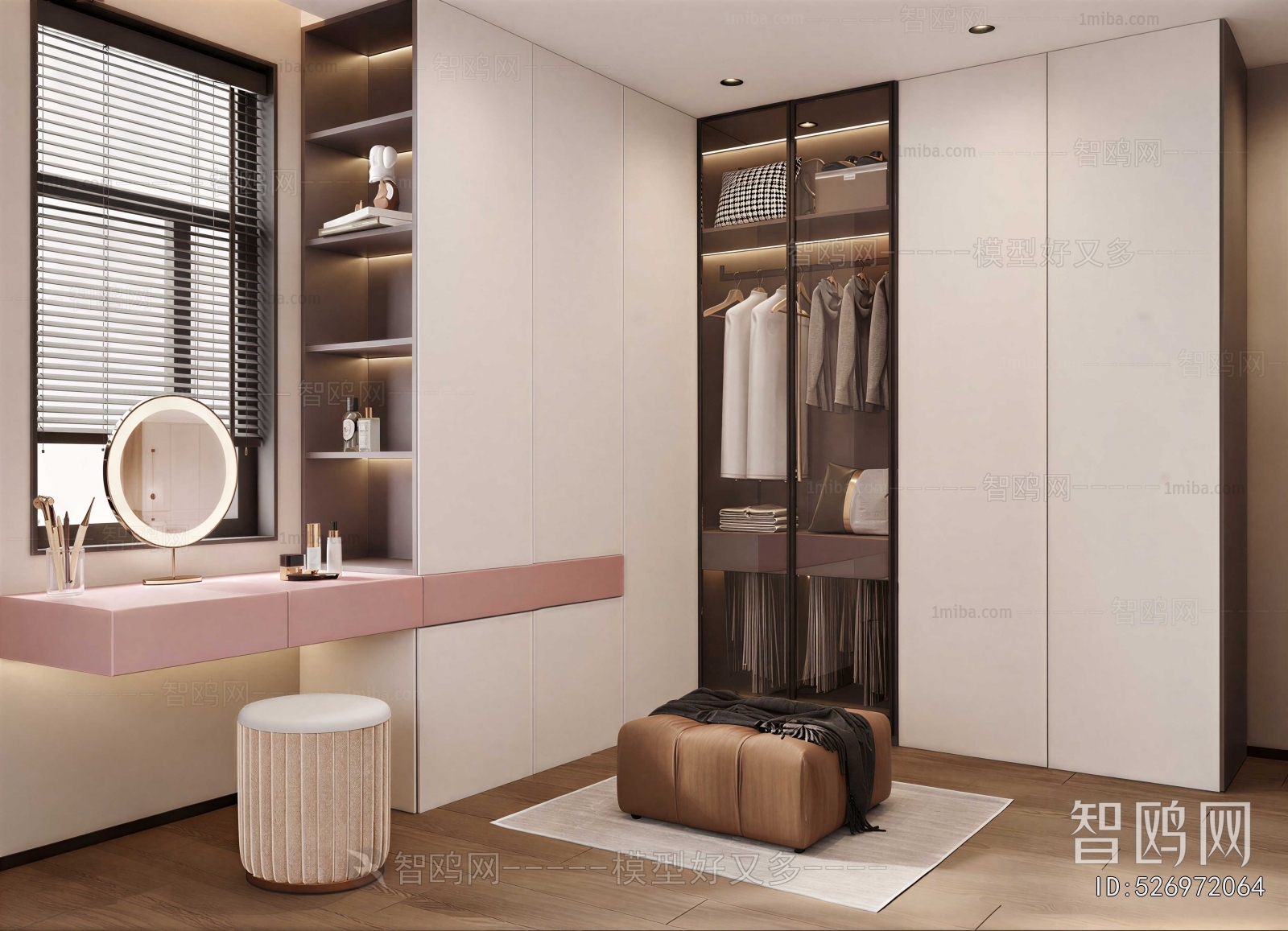 Modern Clothes Storage Area