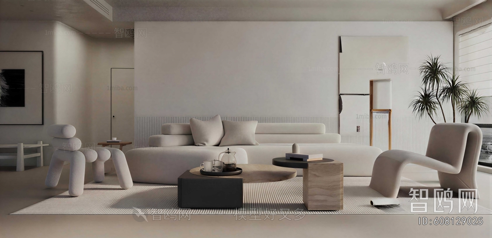 Wabi-sabi Style A Living Room