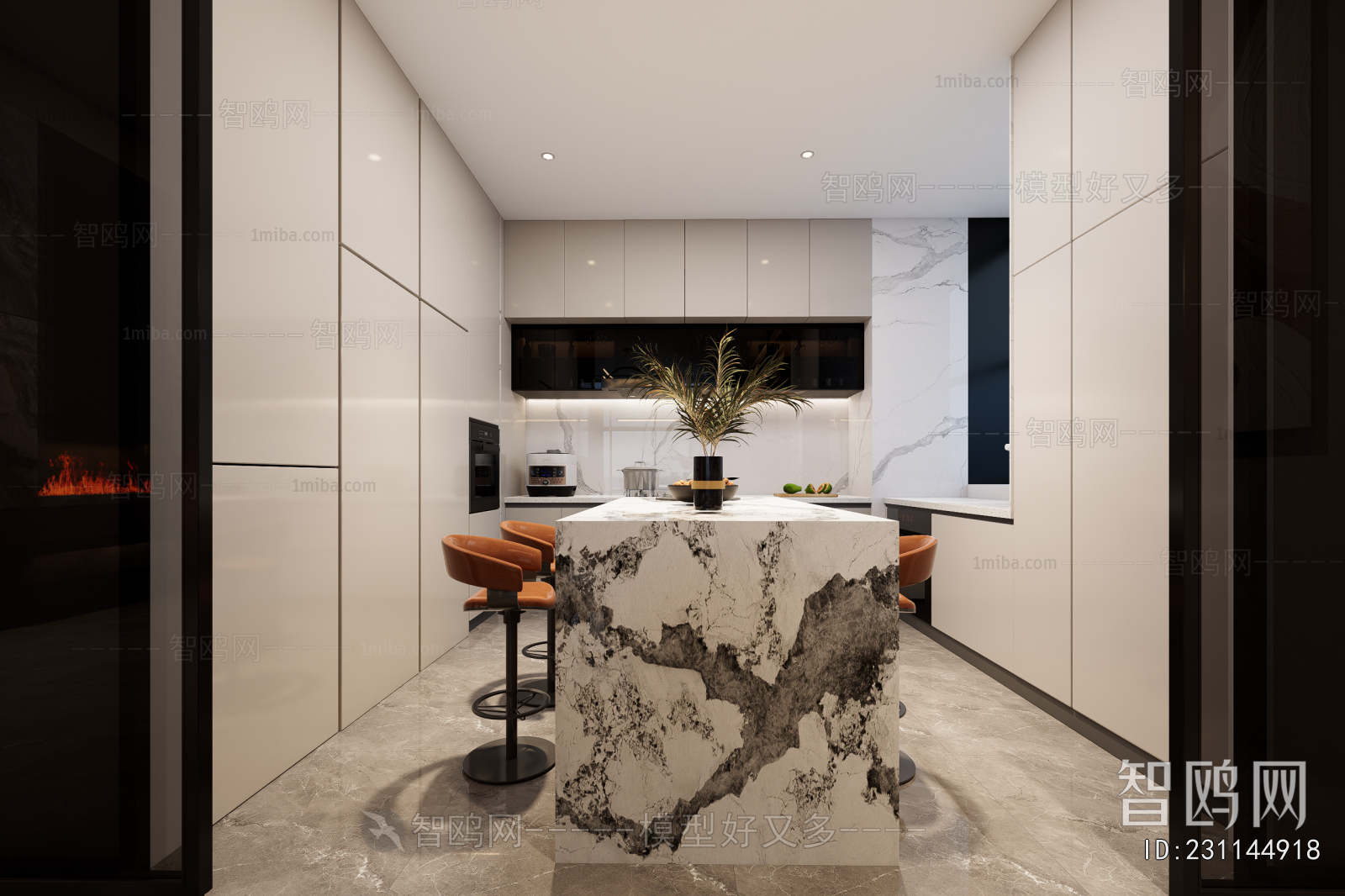 New Chinese Style A Living Room