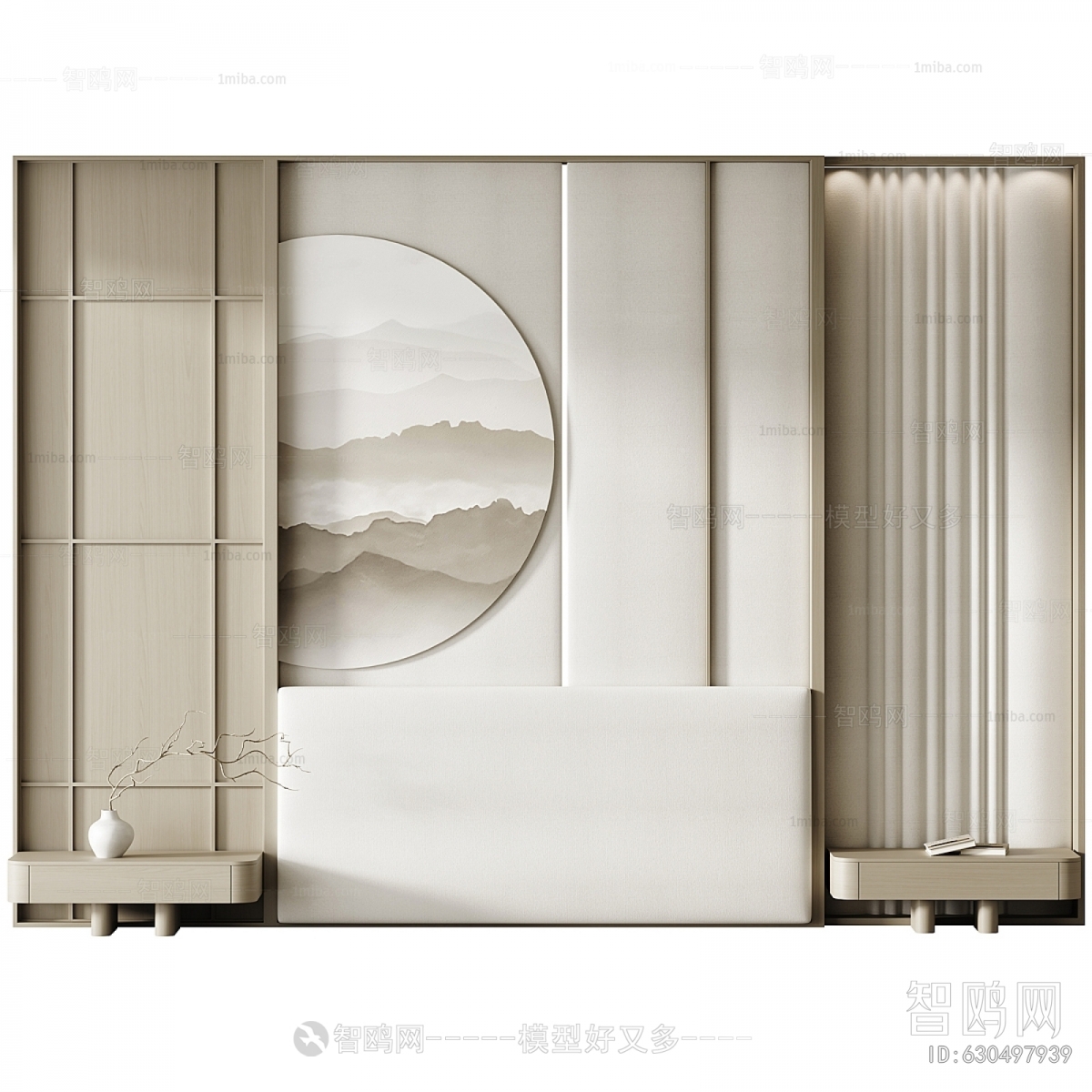New Chinese Style TV Wall