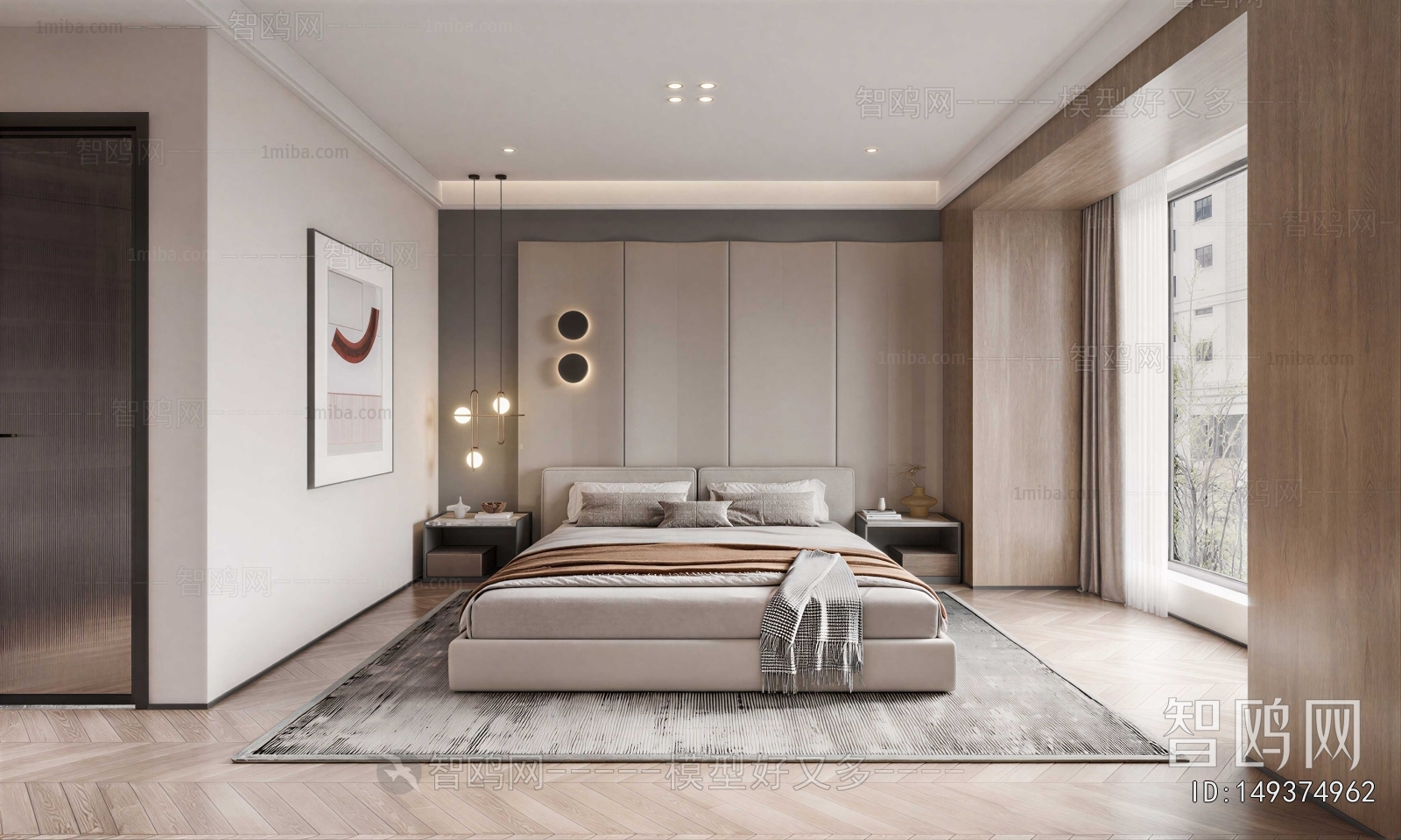 Wabi-sabi Style Bedroom