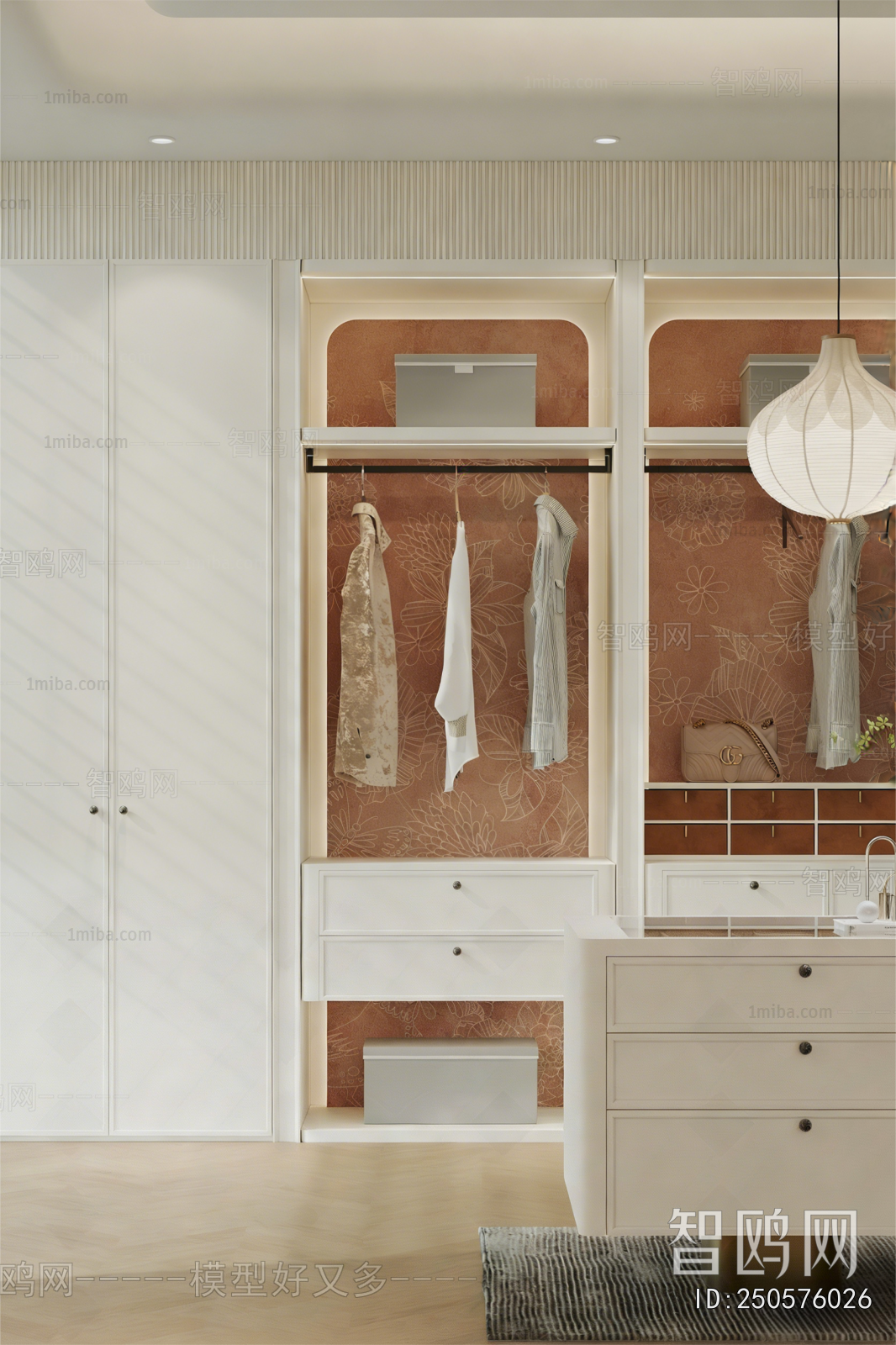 French Style Clothes Storage Area