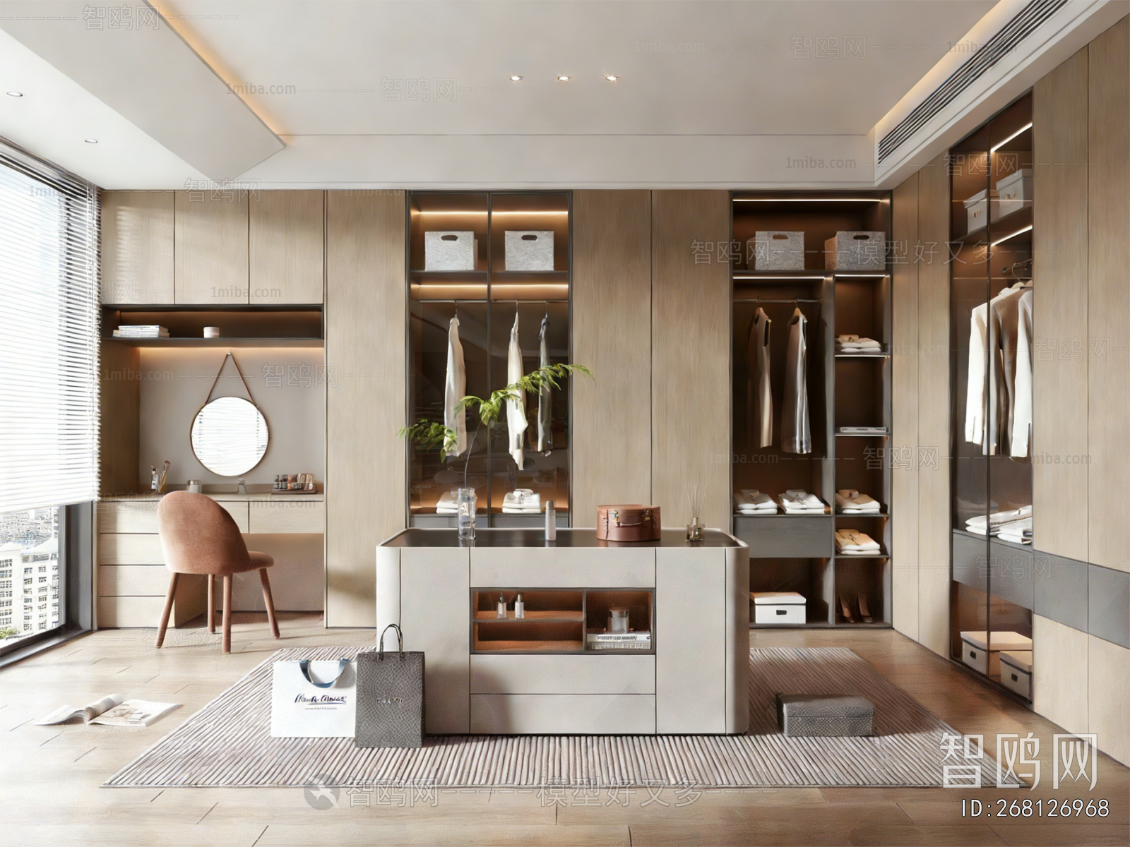 Modern Clothes Storage Area