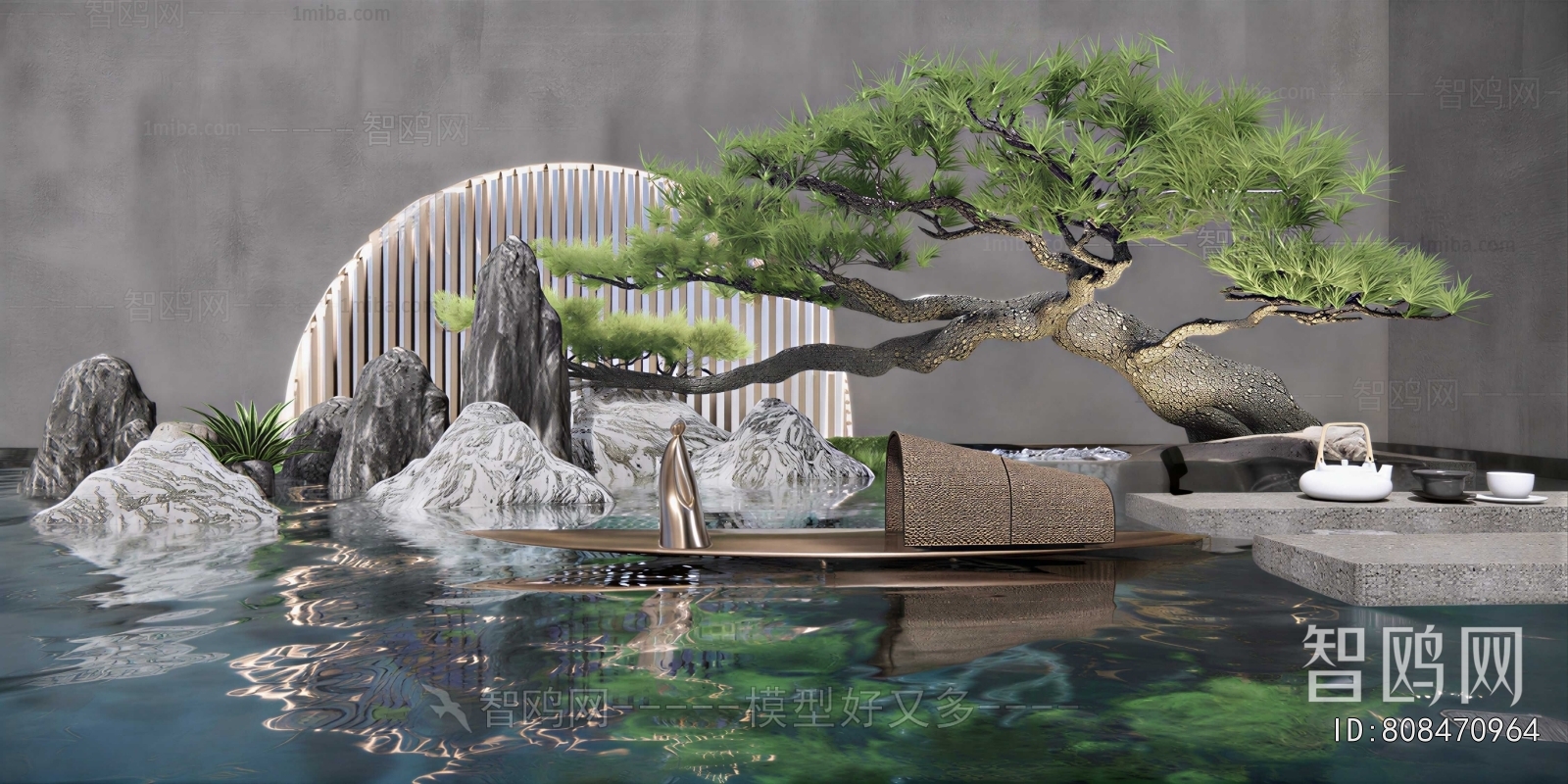 New Chinese Style Courtyard/landscape