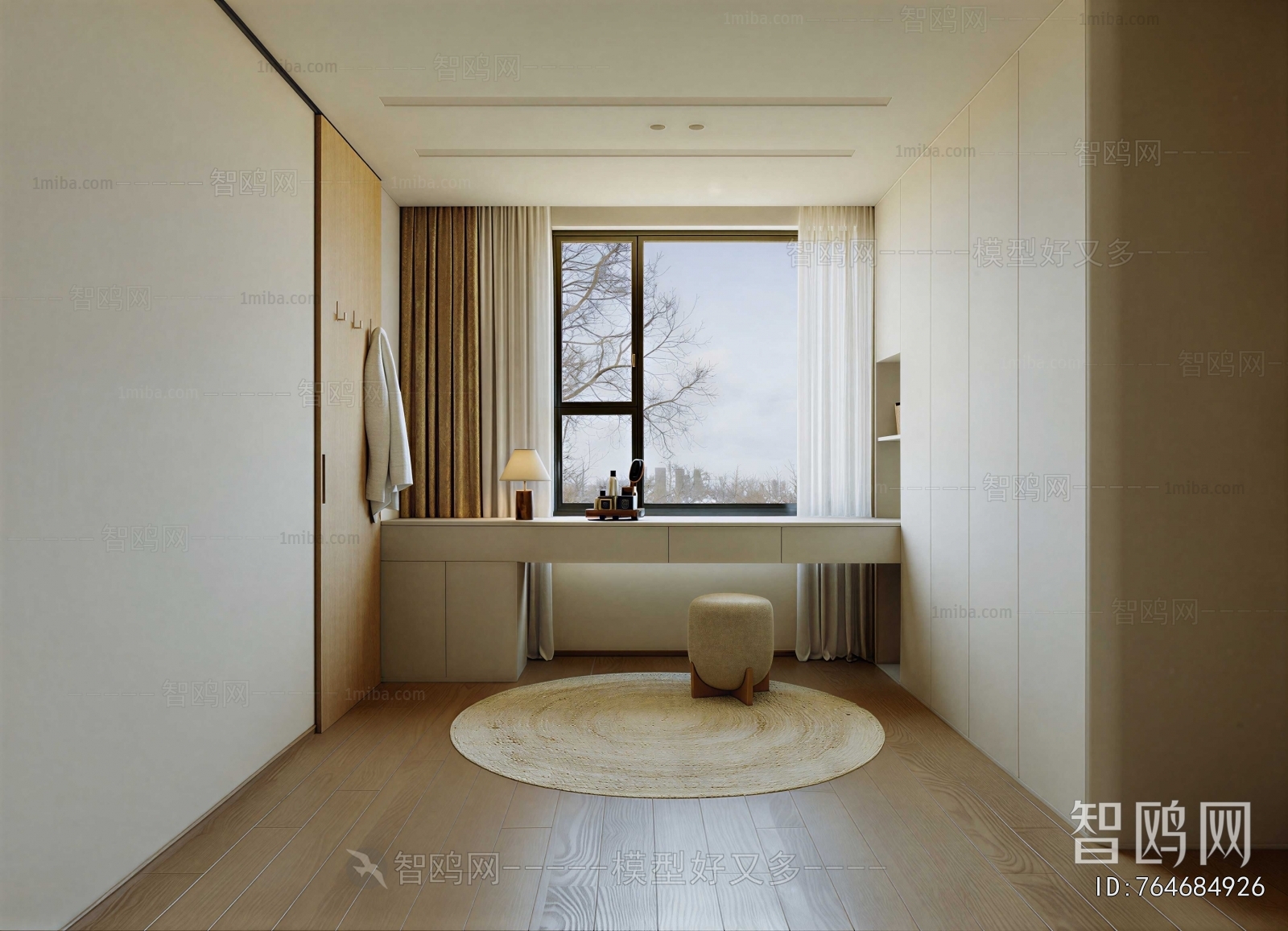 Modern Clothes Storage Area