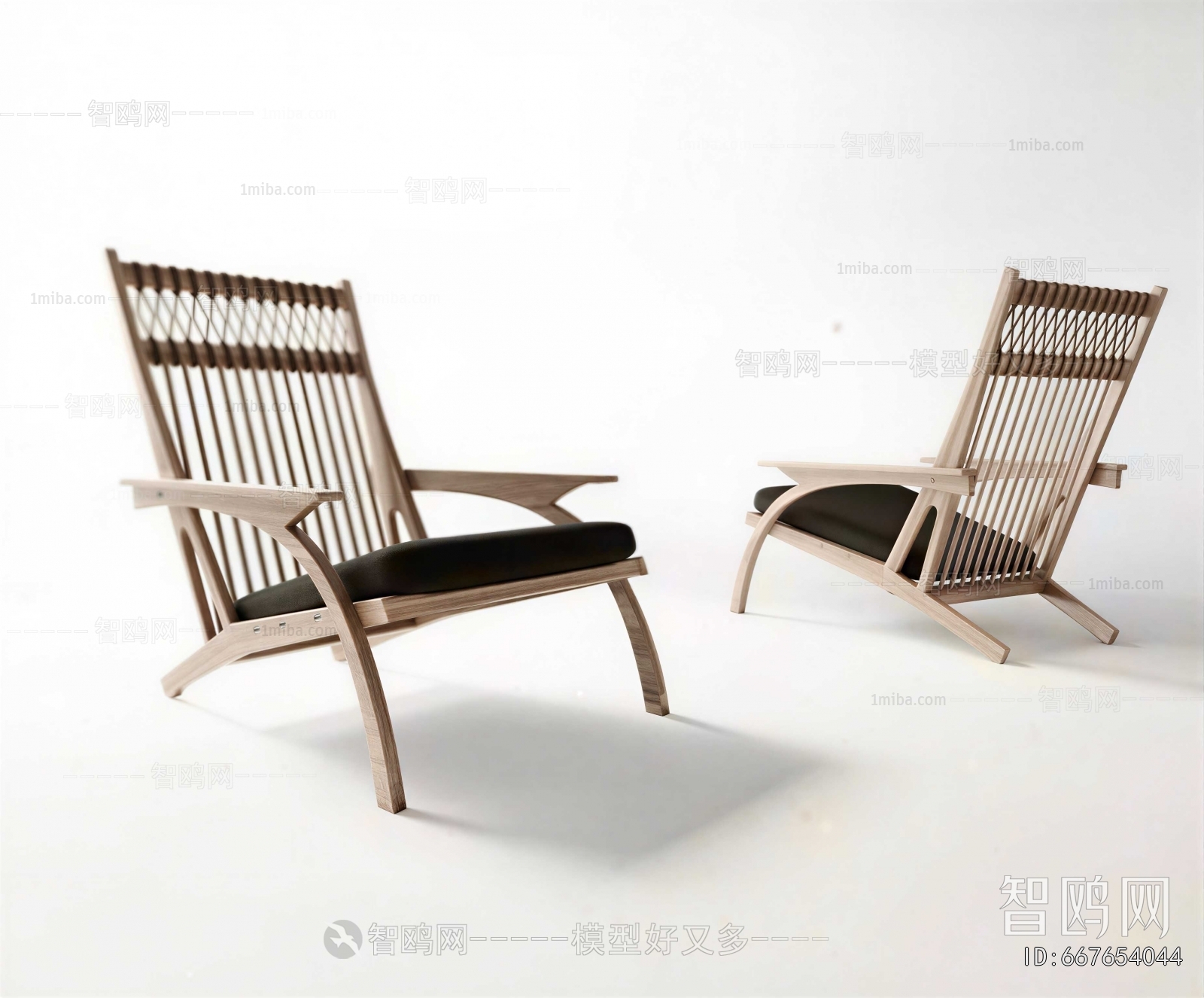New Chinese Style Single Sofa