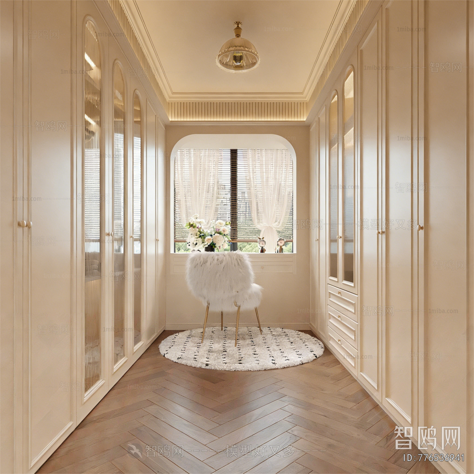 French Style Clothes Storage Area