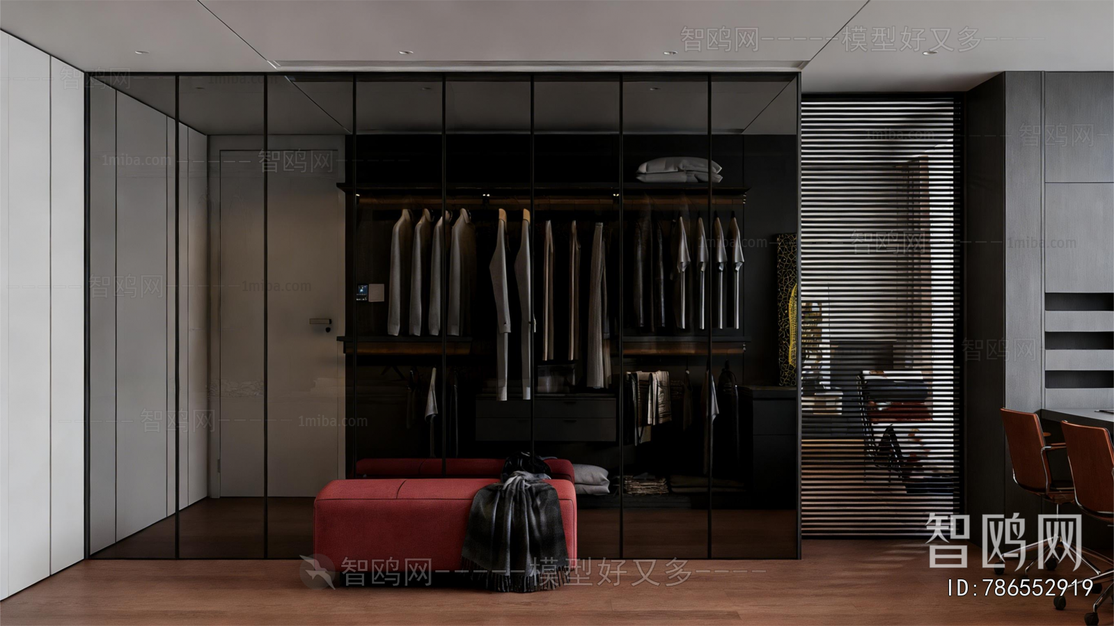 Modern Clothes Storage Area