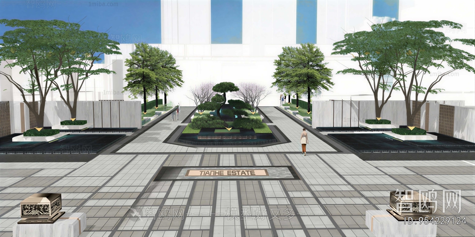 New Chinese Style Courtyard/landscape