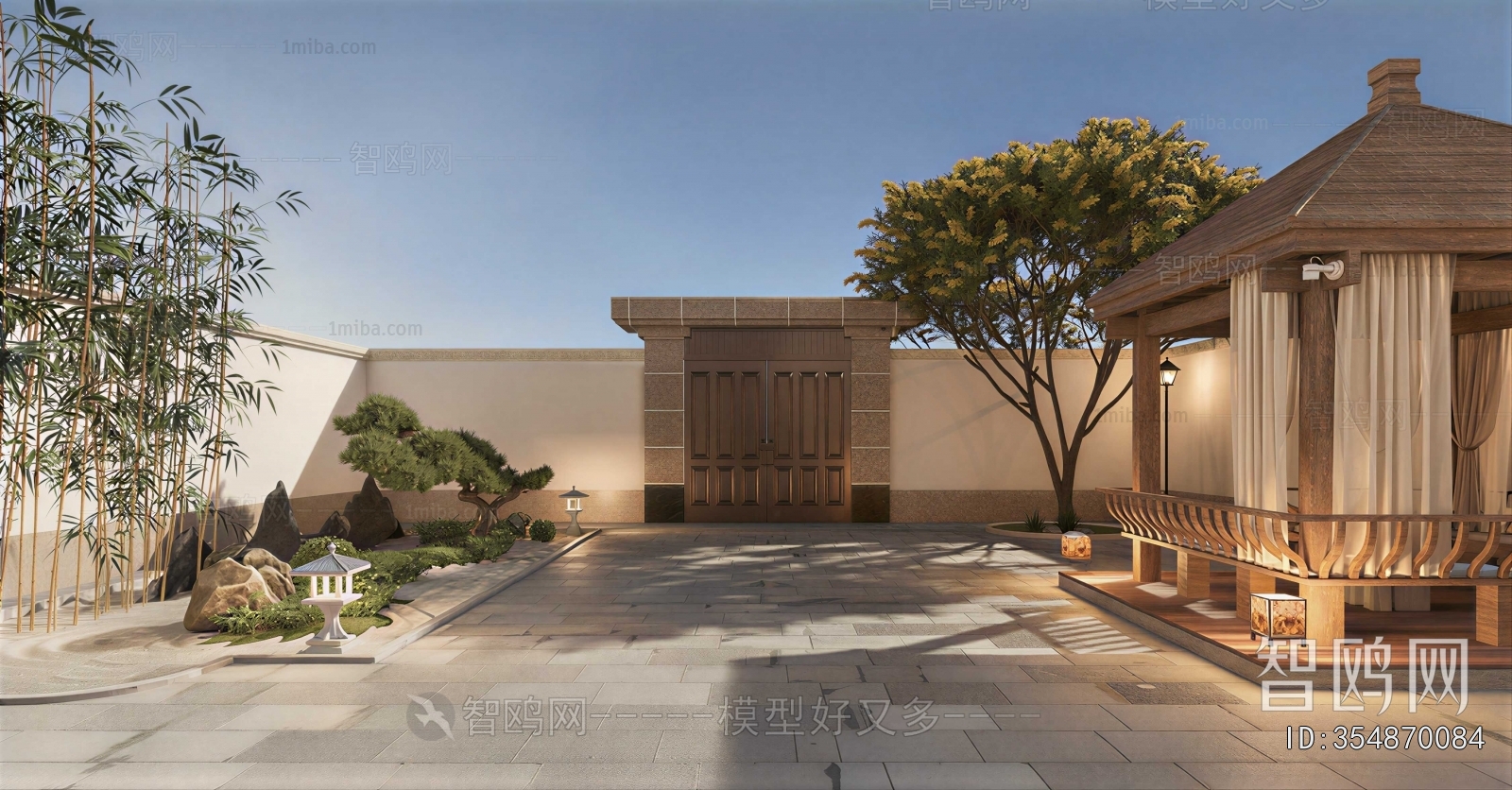 Modern Courtyard/landscape
