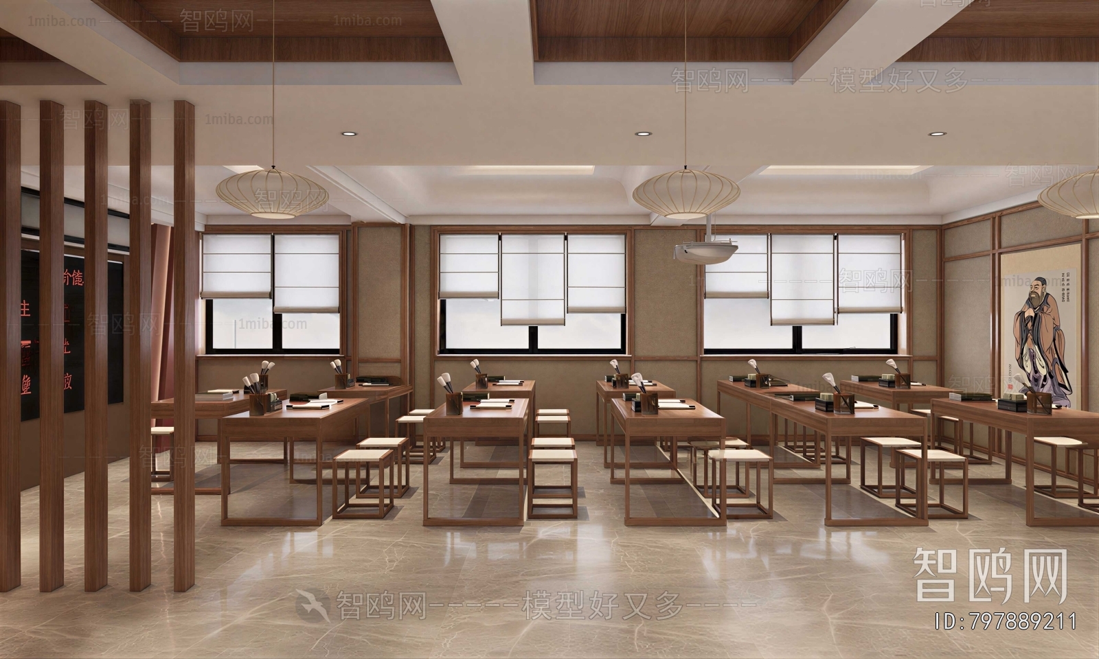 New Chinese Style School Classrooms