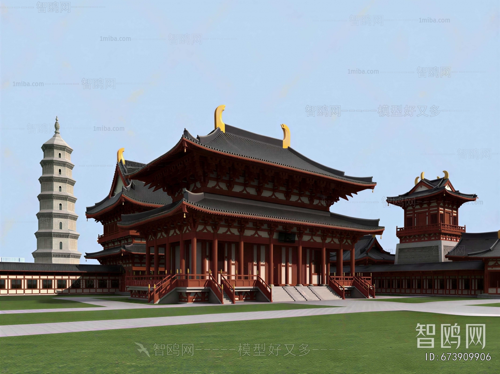 Chinese Style Ancient Architectural Buildings