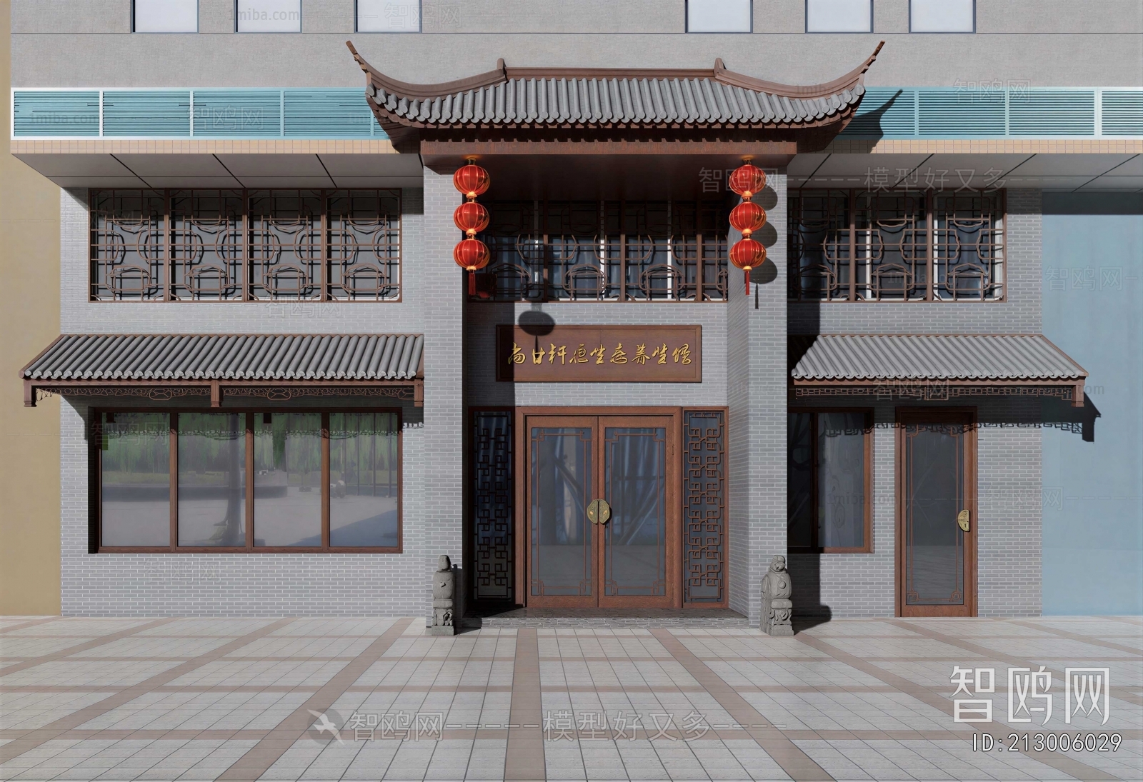 New Chinese Style Ancient Architectural Buildings