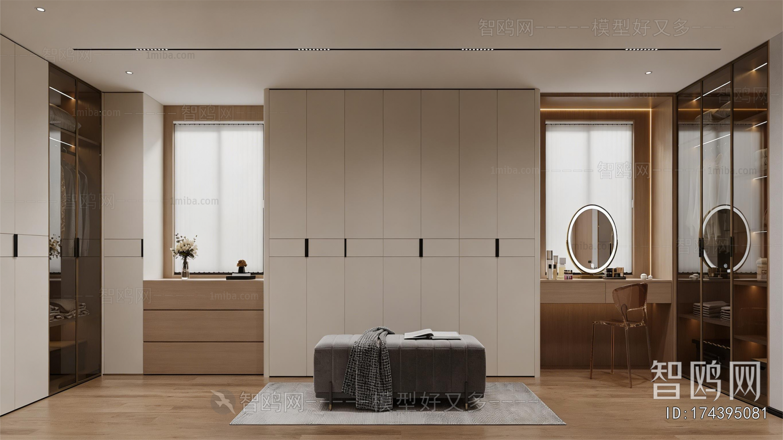 Modern Clothes Storage Area