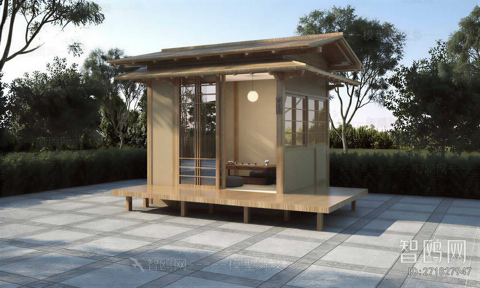 New Chinese Style Glass Sun Room