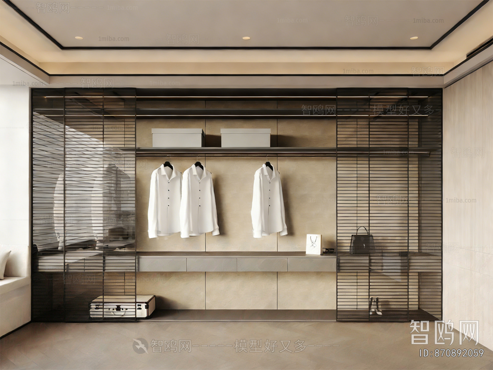 Modern Clothes Storage Area