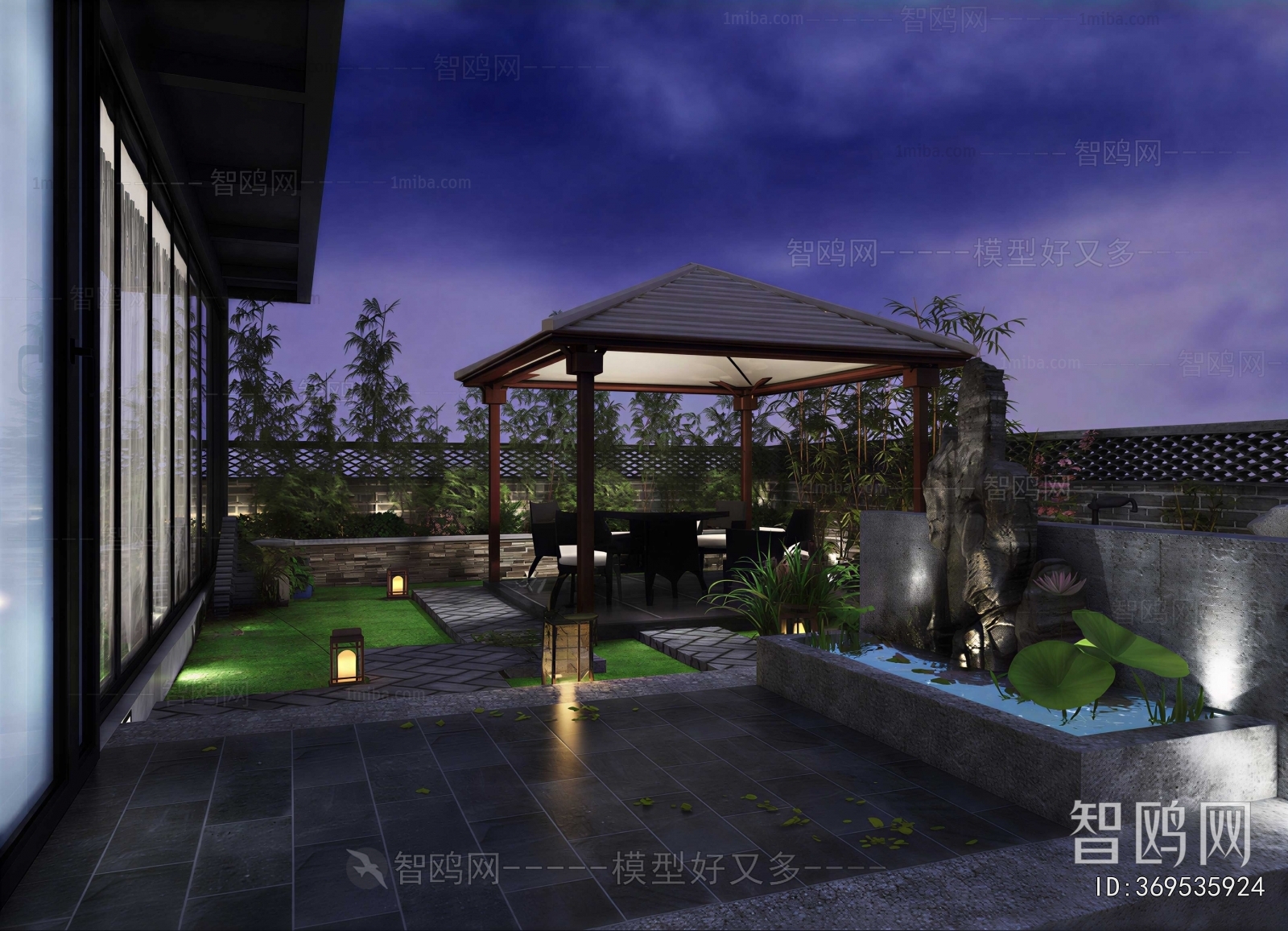 New Chinese Style Courtyard/landscape