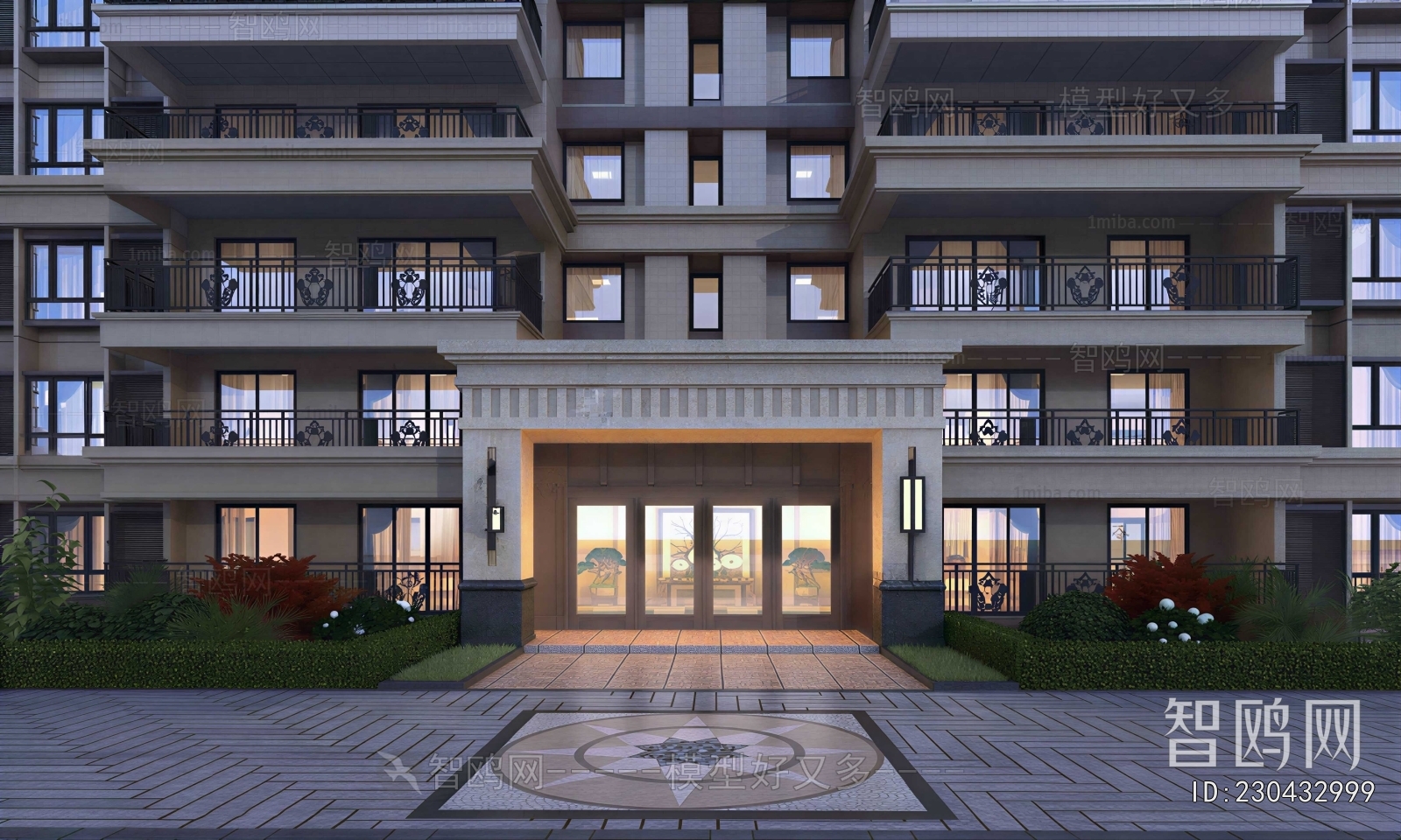 New Chinese Style Building Appearance