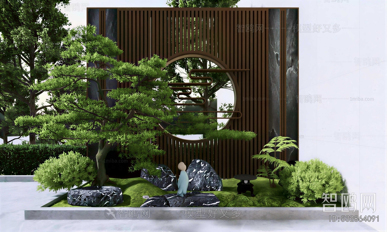 New Chinese Style Courtyard/landscape