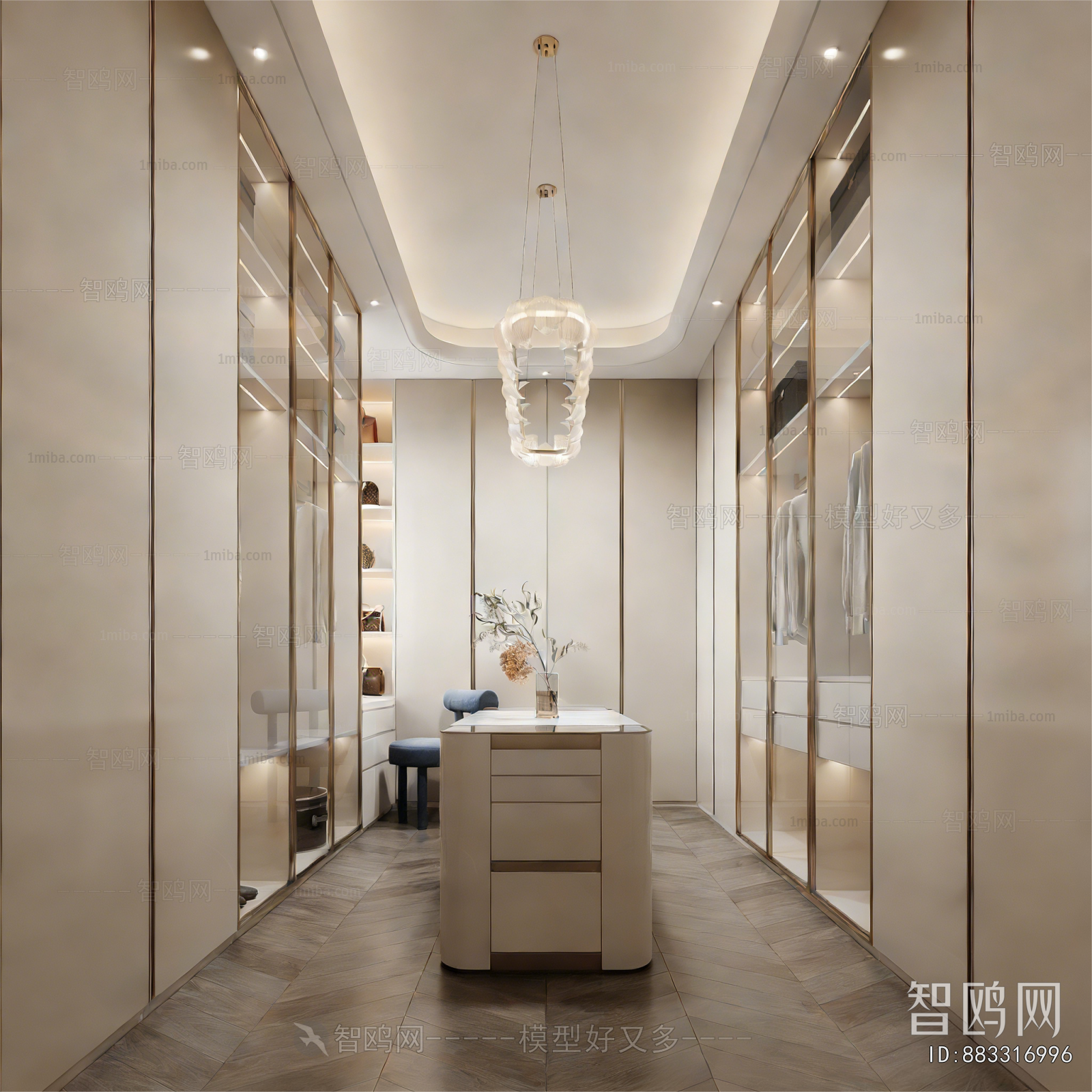 Modern Clothes Storage Area