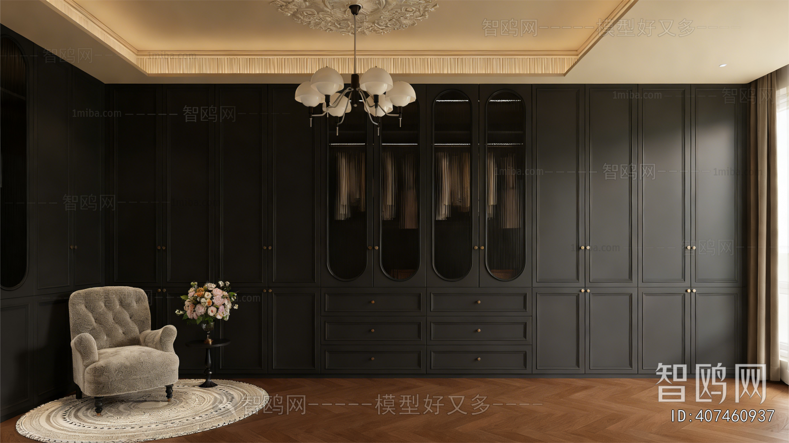 French Style Clothes Storage Area