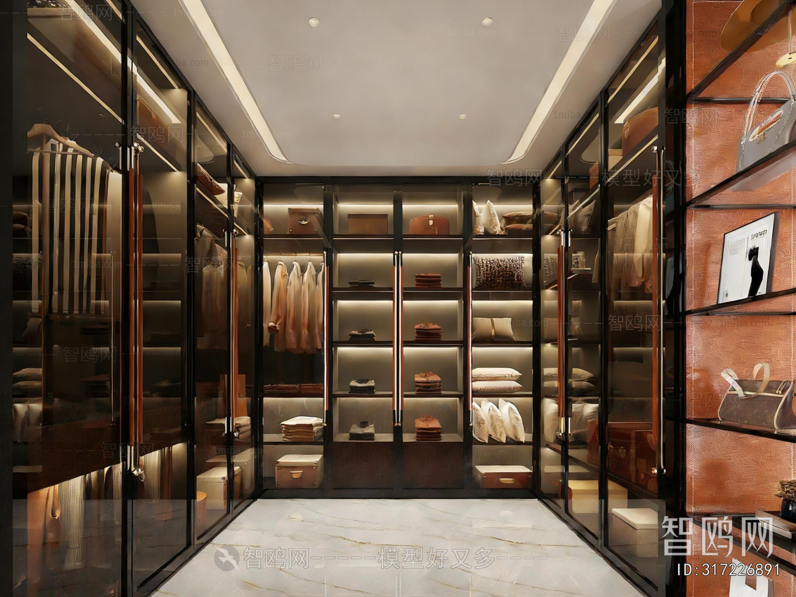 Modern Clothes Storage Area