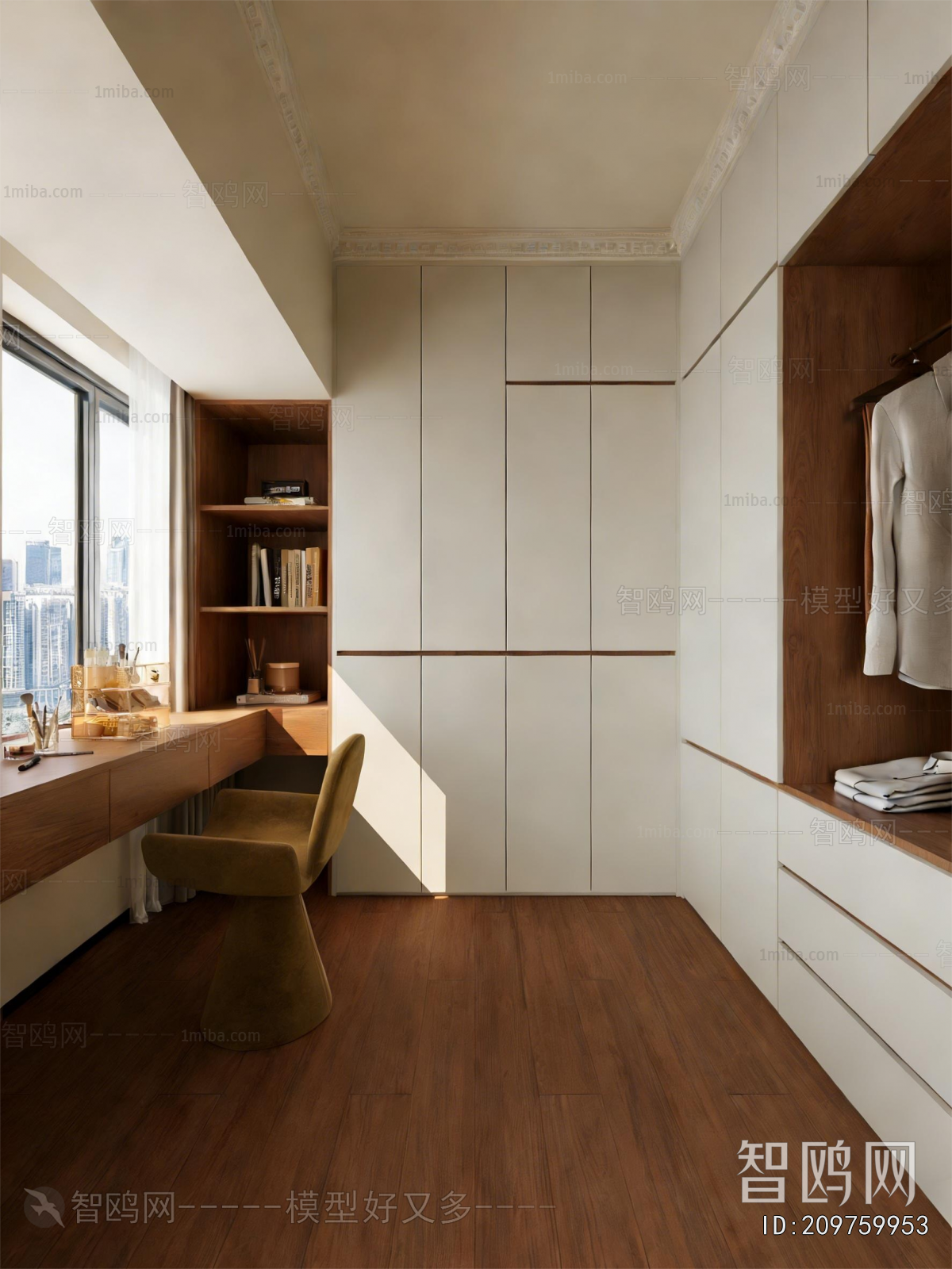 Modern Clothes Storage Area