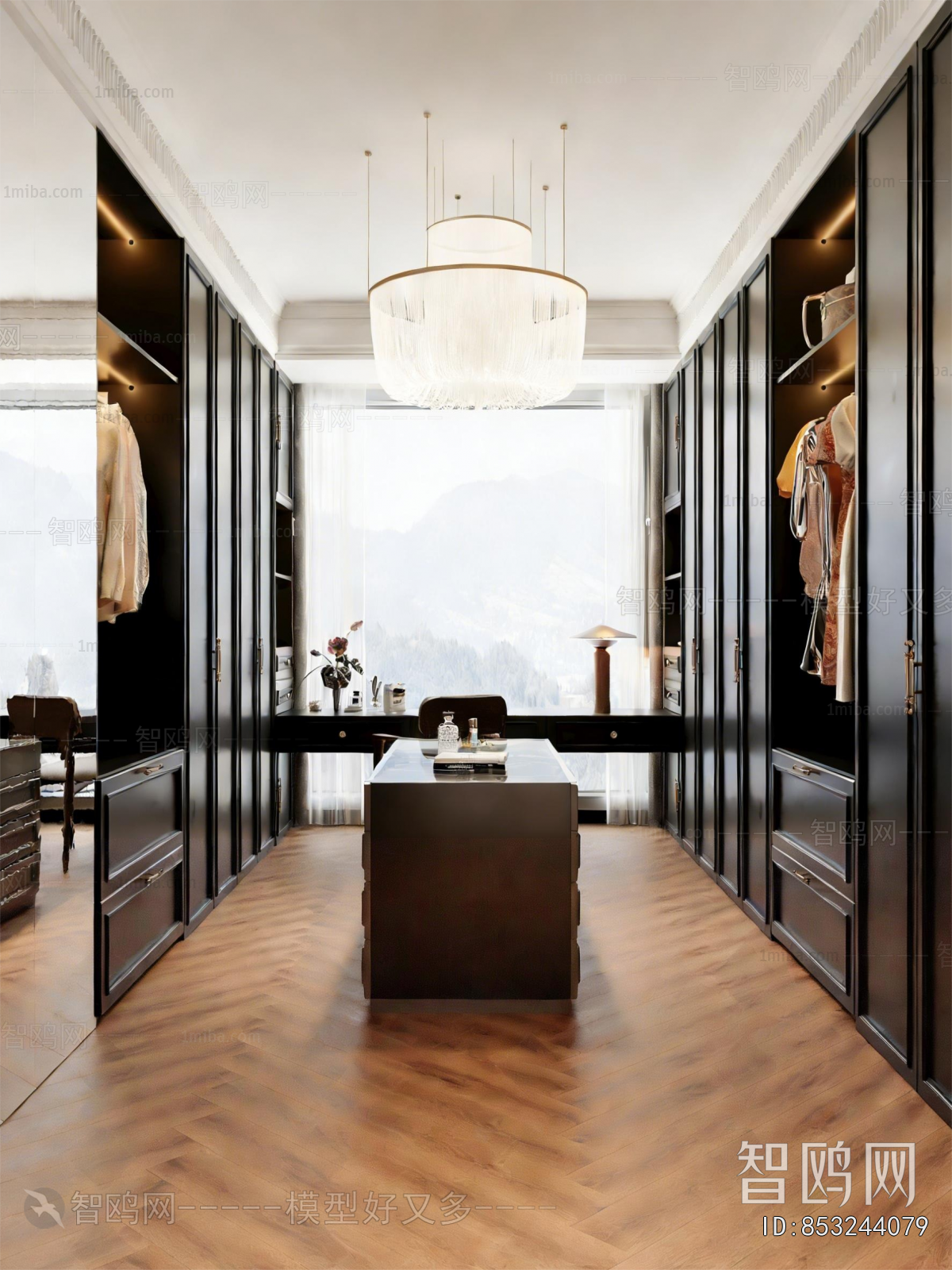 French Style Clothes Storage Area