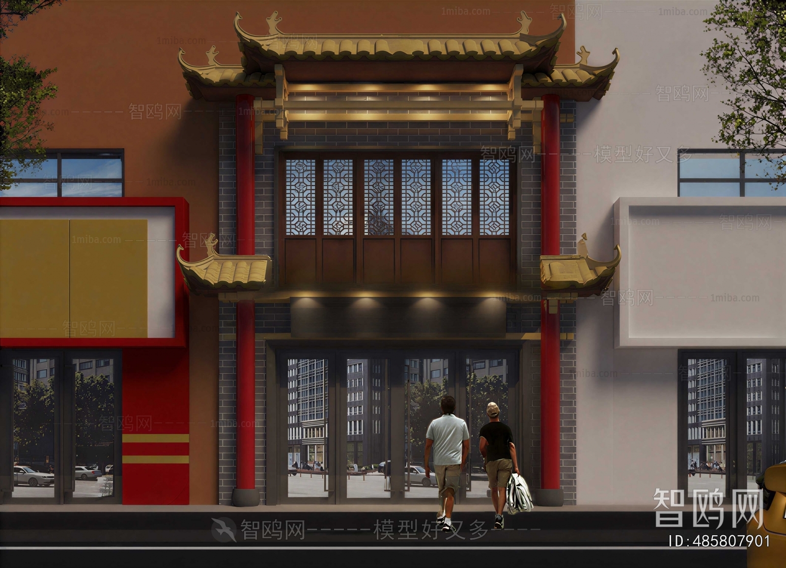 New Chinese Style Facade Element