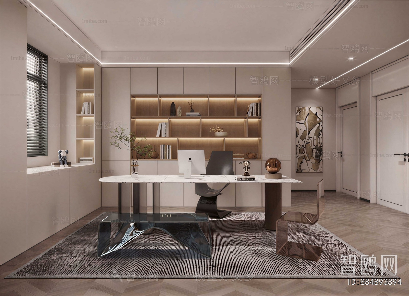 New Chinese Style Study Space