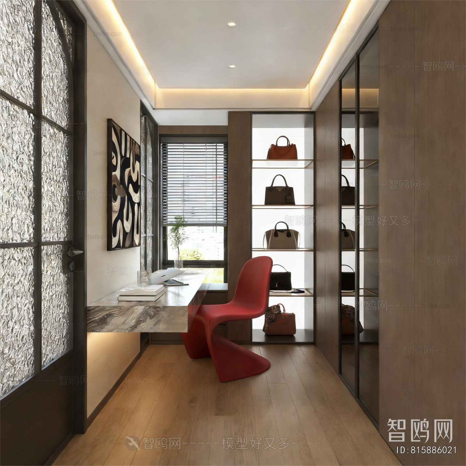 Modern Clothes Storage Area