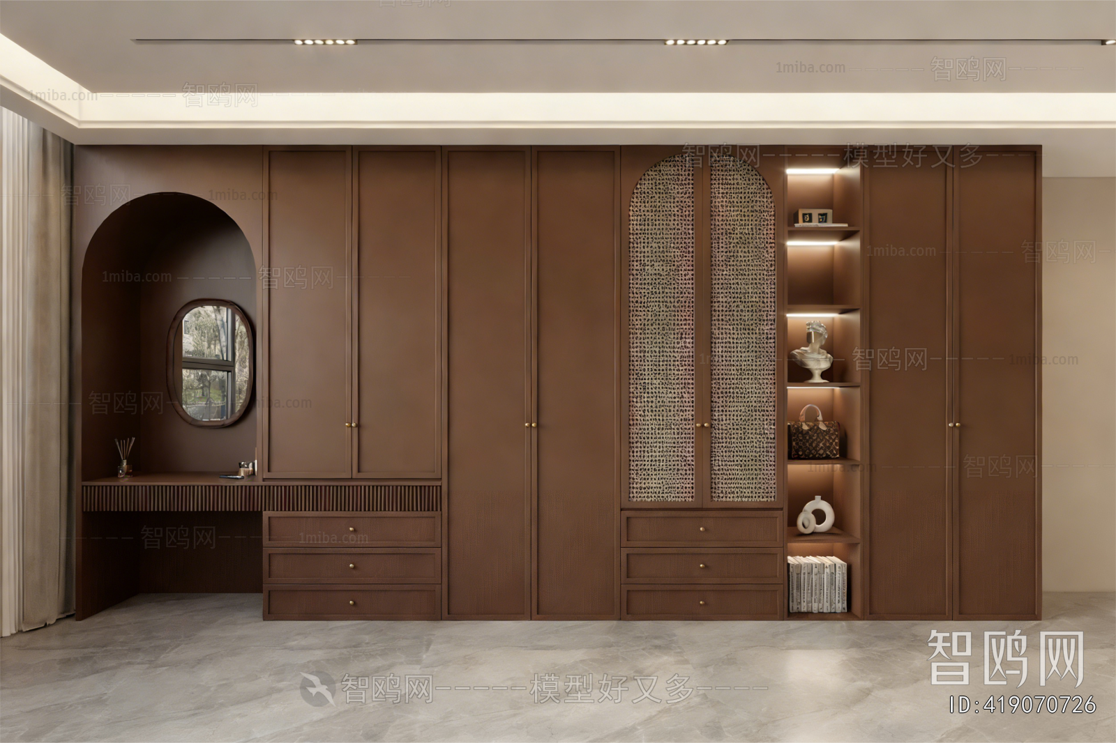 Modern Clothes Storage Area