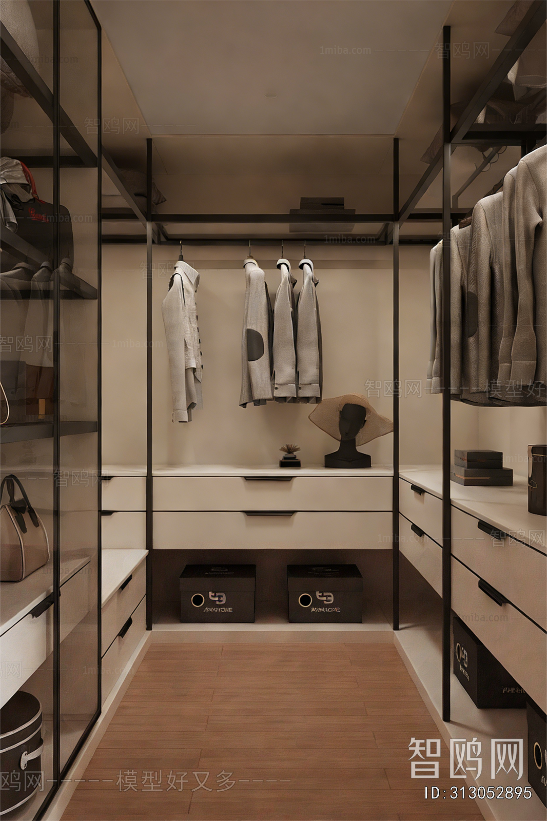 Modern Clothes Storage Area