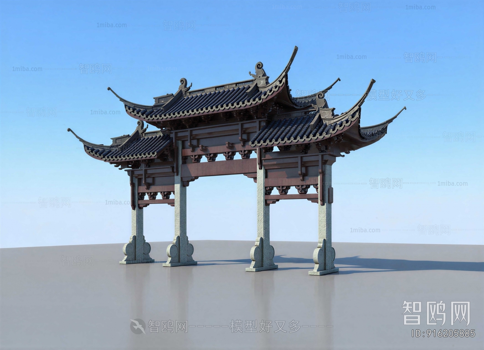 Chinese Style Building Component